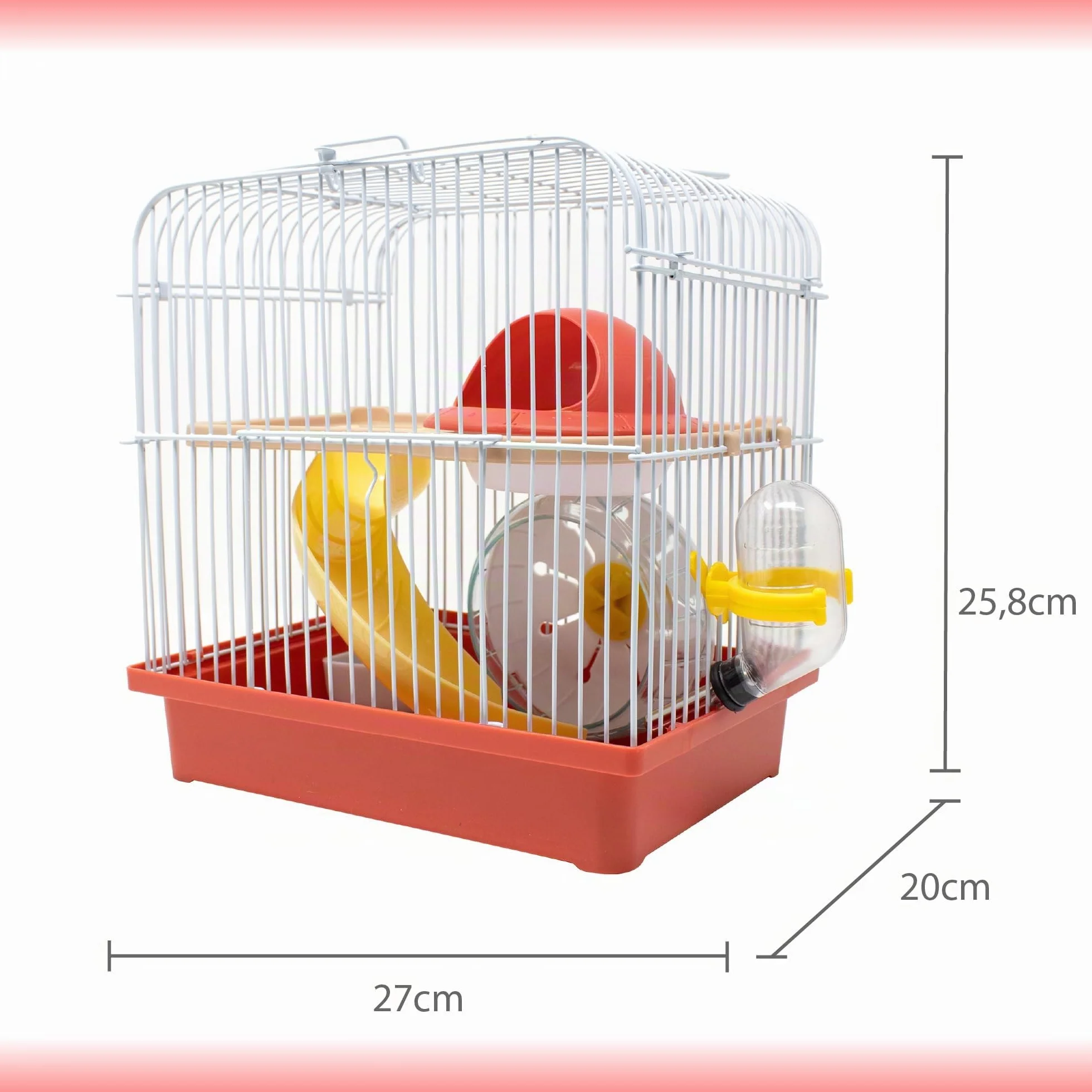ICA ham15 Gabbia Play Garden Metallo Grande Modello Dritto