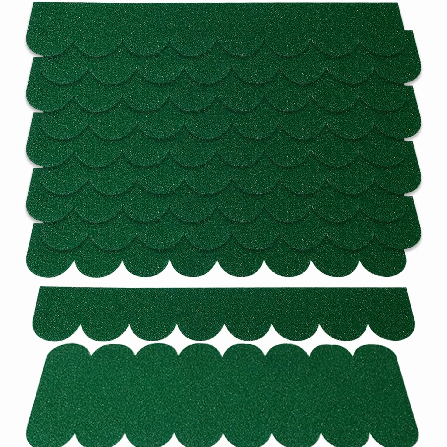Tegole per Tetti Uccelli Autoadesive Piccole Coperture Tetti Impermeabili per Casette per Casetta Uccelli Gabbia per Conigli Hotel per Insetti(Verde)
