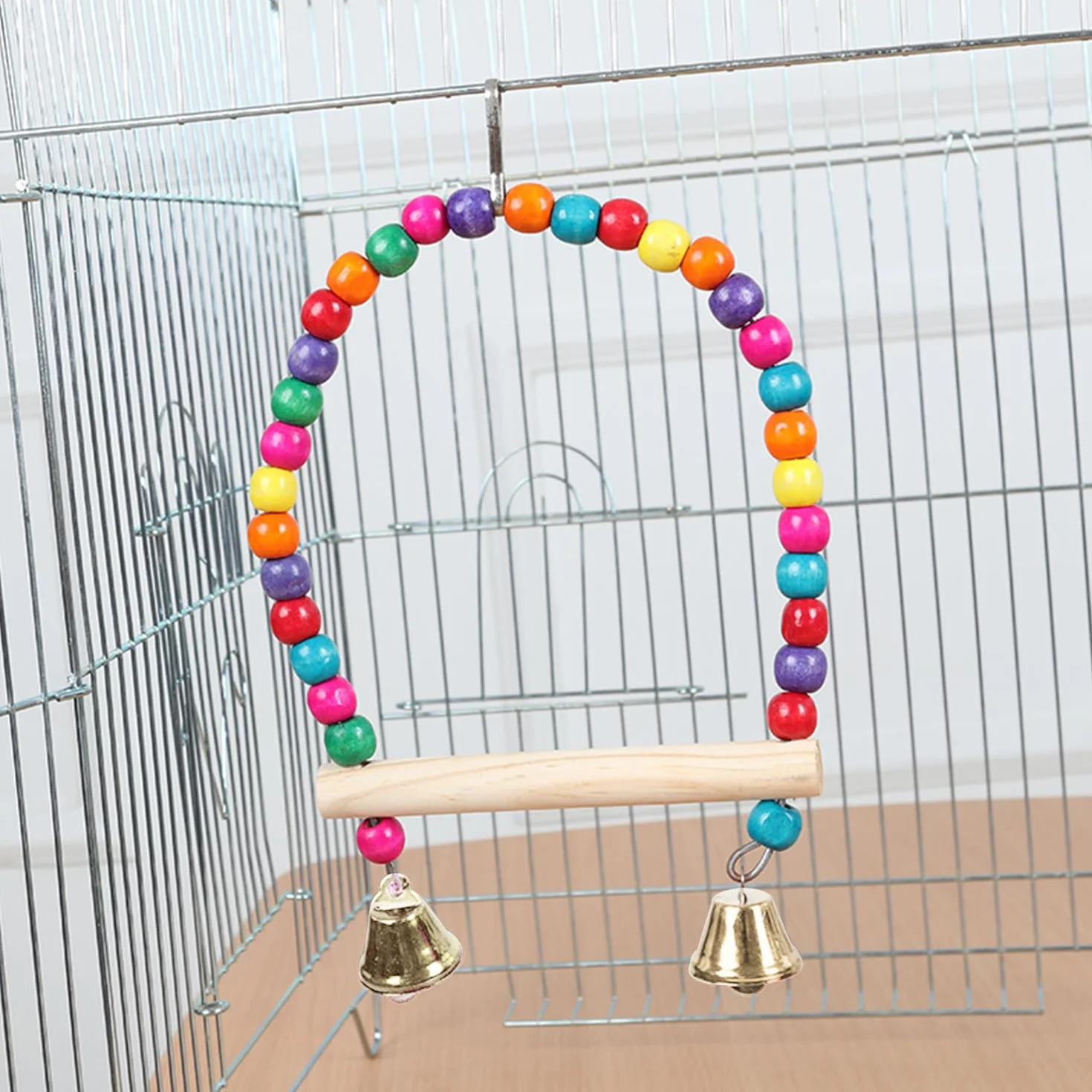 2 Bevitori di Acqua per Uccelli E 1 Giocattolo Altalena, Accessori per Gabbia per Uccelli, Forniture per Animali Domestici, Alimentatore d'Acqua Automatico.