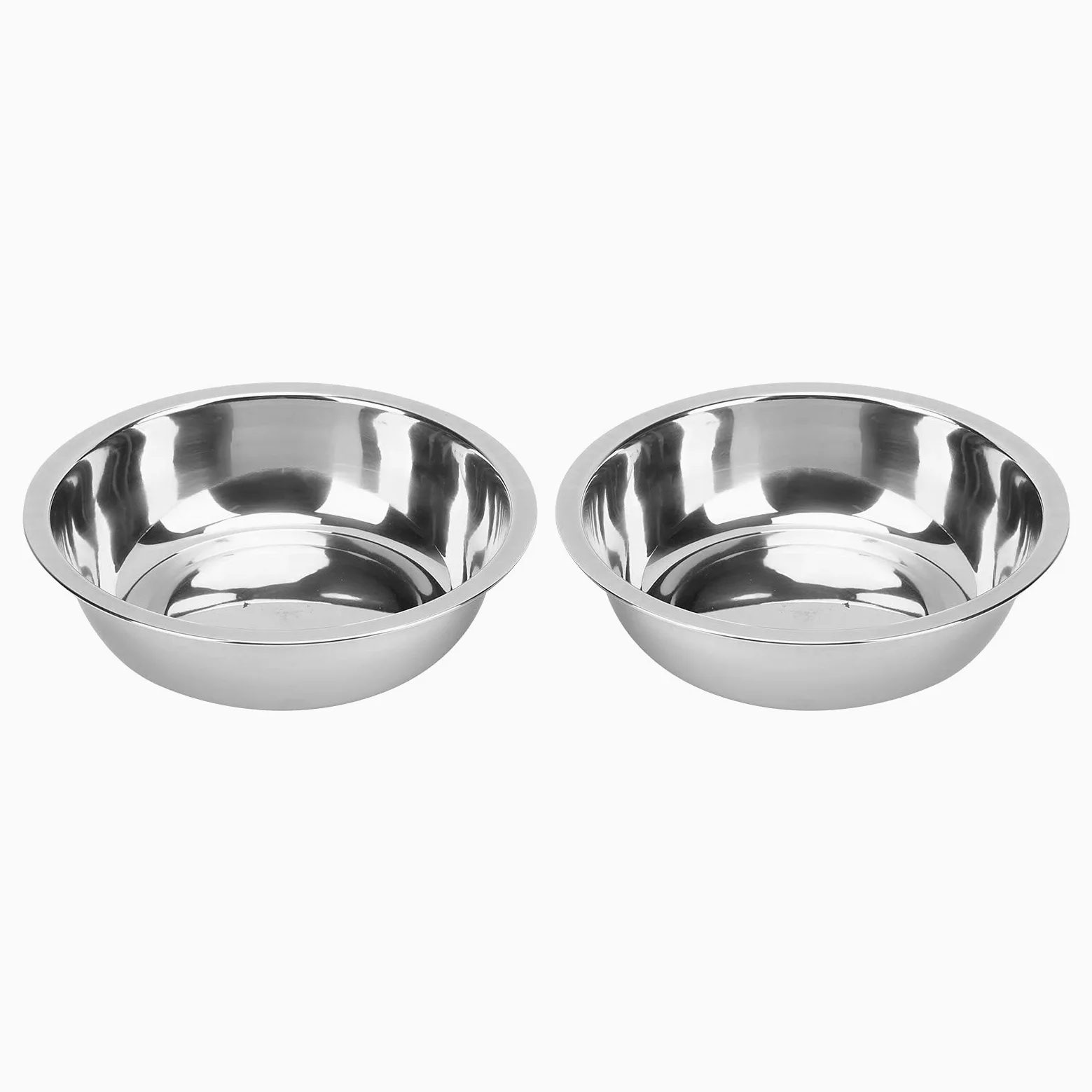 Confezione da 2 ciotole pieghevoli per cani, ciotole pieghevoli per animali domestici, in silicone grigio, antiscivolo, pieghevoli, per cani e gatti di piccola e media taglia, per viaggi, escursioni e
