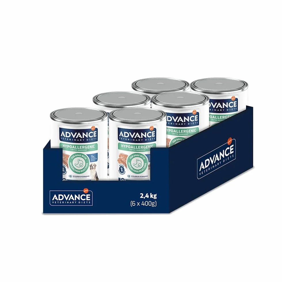 Advance Diets Cibo Umido per Cani - Hypoallergenic con Trota - 6 scatolette da 400g