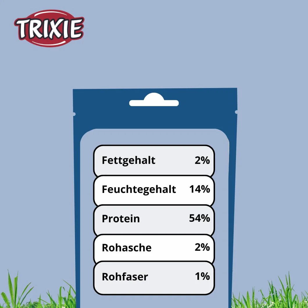 TRIXIE PREMIO bocconcini di anatra snack per cani – snack monoproteico all'anatra senza zuccheri aggiunti né glutine – senza cereali – premio per l'addestramento – 80 g