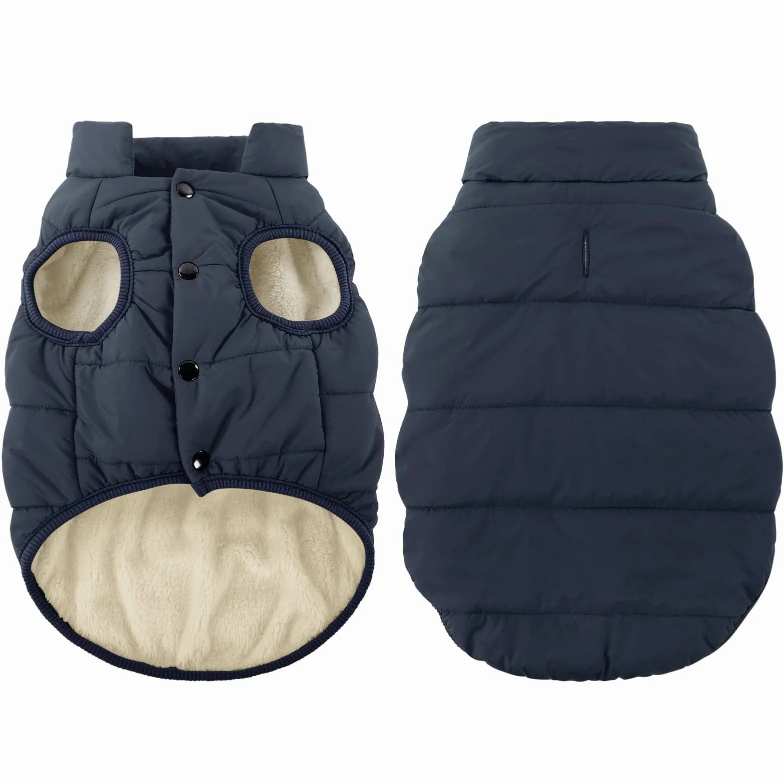 ASENKU Cappotto Cane Impermeabili Invernale, Cappottino Cane Calda Giacca per Cani Taglia Piccola Media Grande, Cappotto Gilet per Cani con Fodera in Lana Protegge Dal Freddo