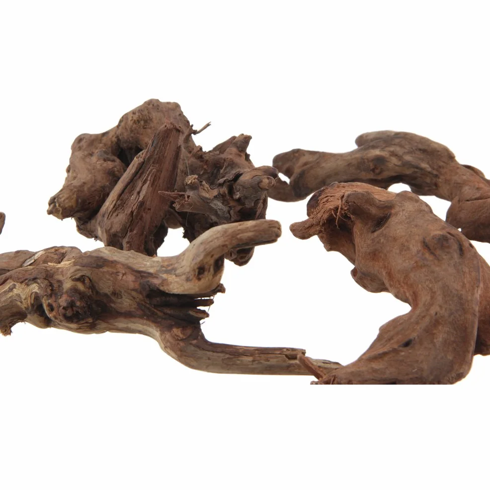 Emours - rami in legno naturale per rettili, decorazione per acquario, dimensioni assortite, piccoli, 4 pezzi