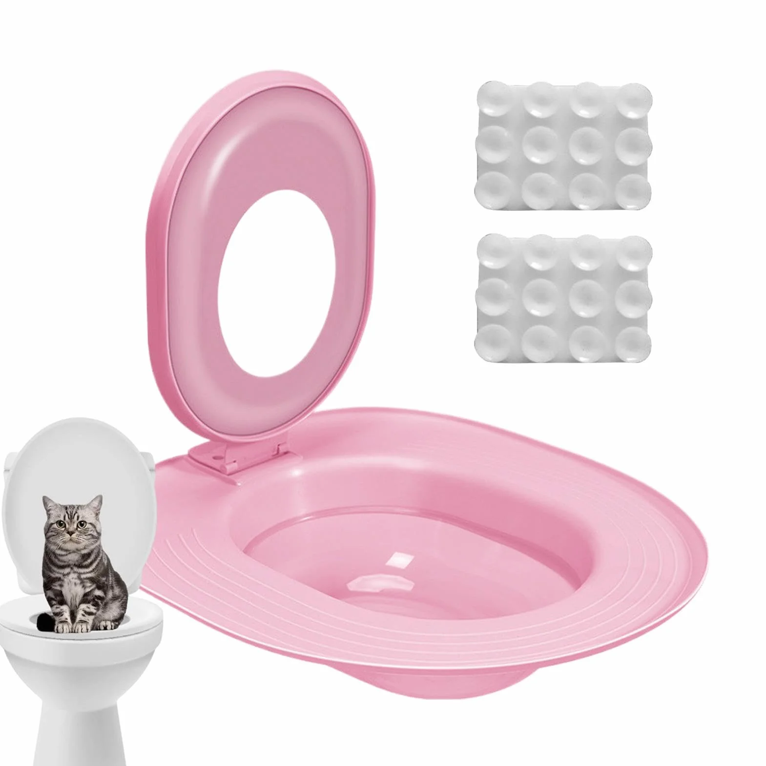 Allenatore del gatto da gabinetto Allenatore del gabinetto, bidet | dei gatti: con il design innovativo e igienico e adatto ai gatti del nostro set di di gatti da toilette, c