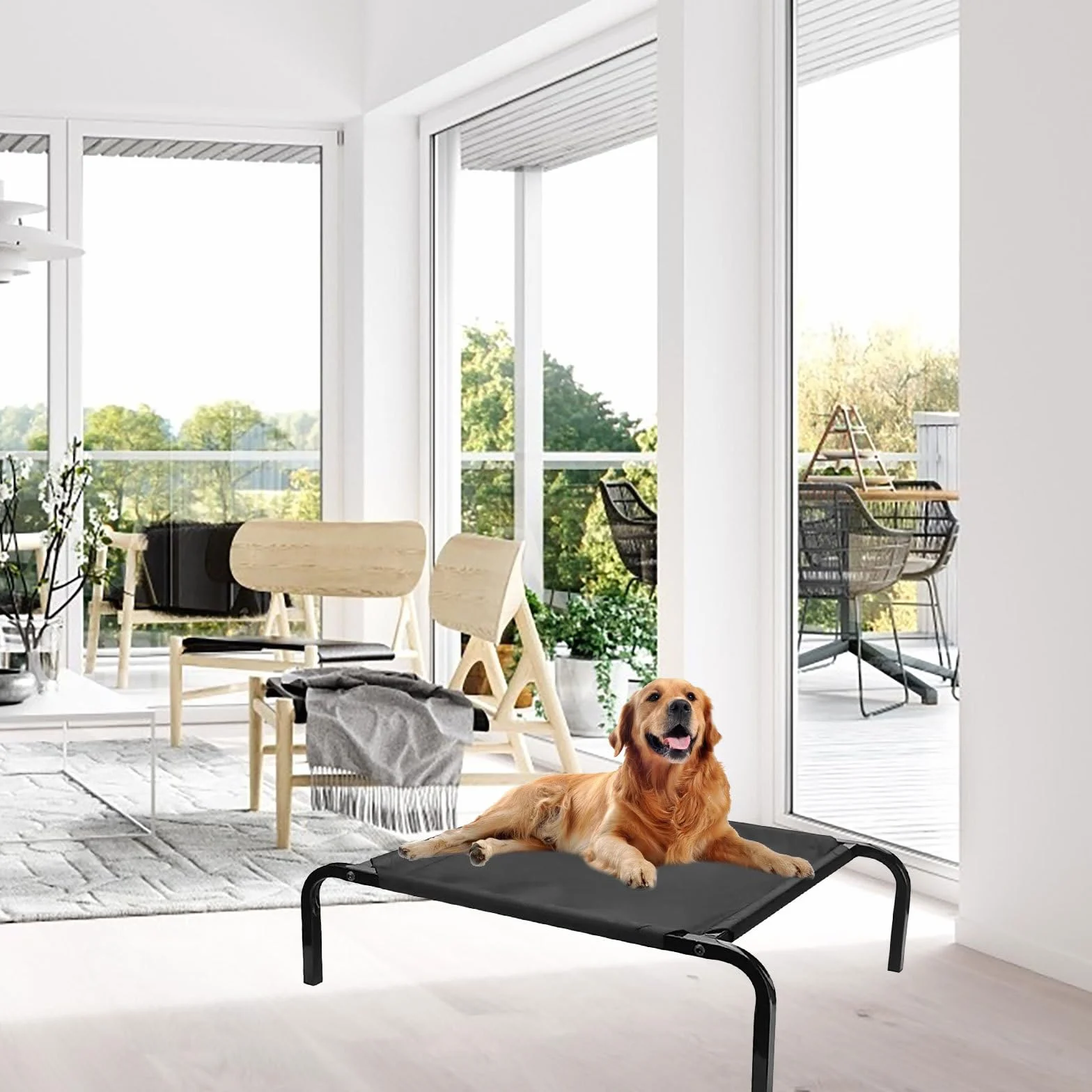BETOOKY Letto Rialzato per Cani Telo Ricambio Lavabile e Traspirante, Copertura Rimovibile XL Adatta a Cuccioli e Animali Domestici da Interno