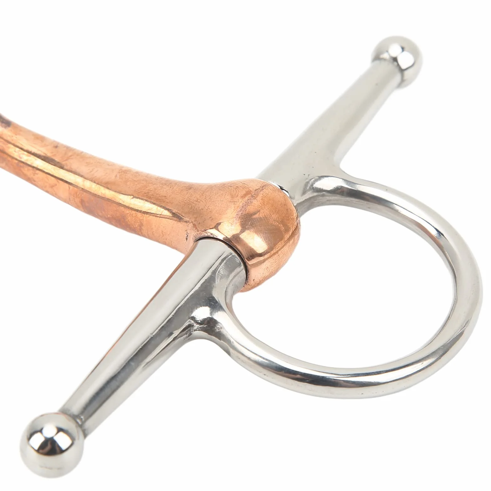 KIMISS Filetto per Cavallo Filetto a Guancia Intera Inglese Filetto a Guancia Intera per Cavallo Filetto Ad Anello in Acciaio Inossidabile per Accessori per Cavalli da Esterno 125Mm