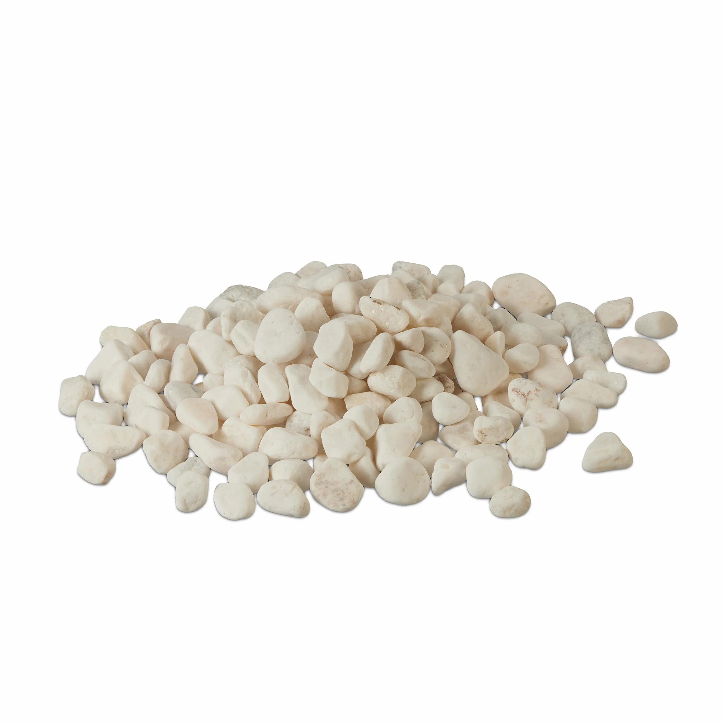 Relaxdays Sassolini Decorativi per Vasi, 5kg Sassi da Giardino, Pietre Acquario, Ghiaia 15-25mm, Ciottoli Piante, Bianco