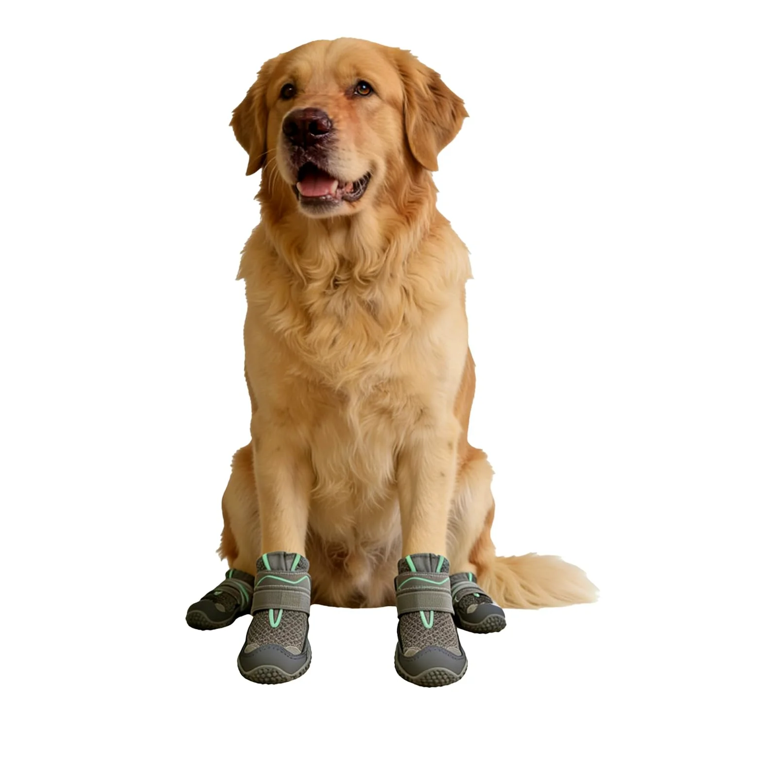 Calzini antiscivolo per cani, scarpe da cane, 4 pezzi, 5,5 cm | Stivali Cane,Poliestere Pelle Gomma,con Strisce Riflettenti Traspirante,Per Passeggiata,Cani Piccoli,Cani Medii