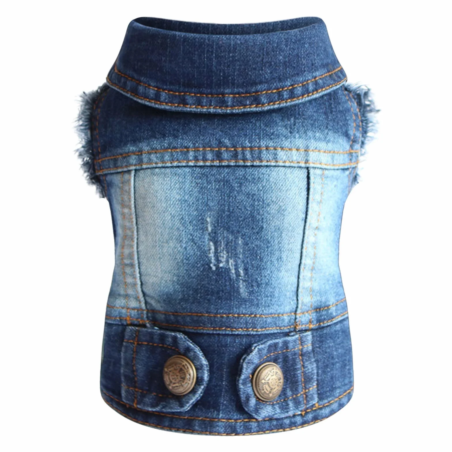 Giacca di Jeans per Cani e Gatti di Piccola e Media Taglia - Alla Moda, Traspirante per Animali Domestici, Barboncino Giocattolo