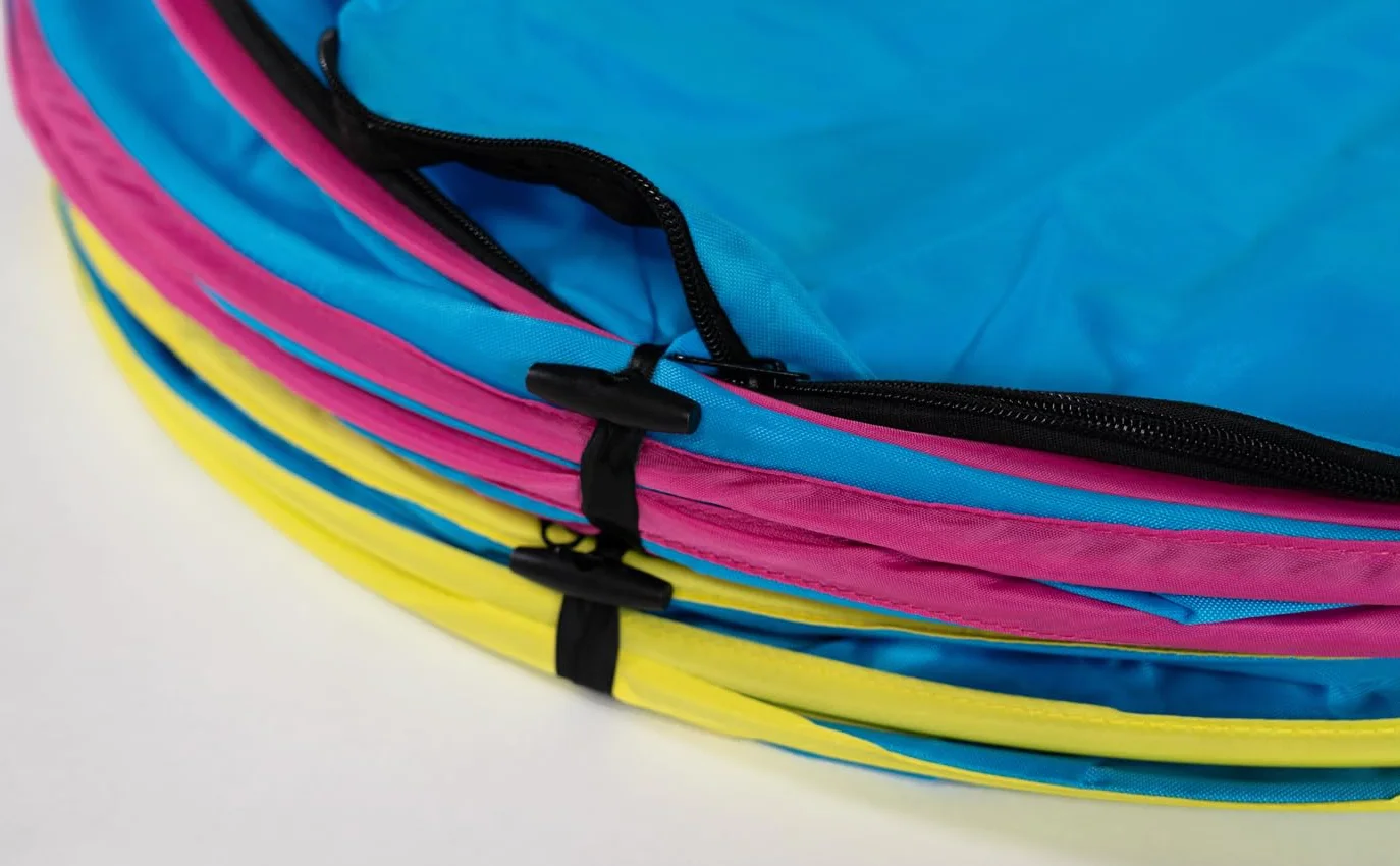 Callieway Hoopers Agility Barrel – Tonnella/barile per addestramento del cane (confezione doppia, blu) | Leggero, stabile e pesante | Include borsa per il trasporto | Agility Parcours per cani | Blu