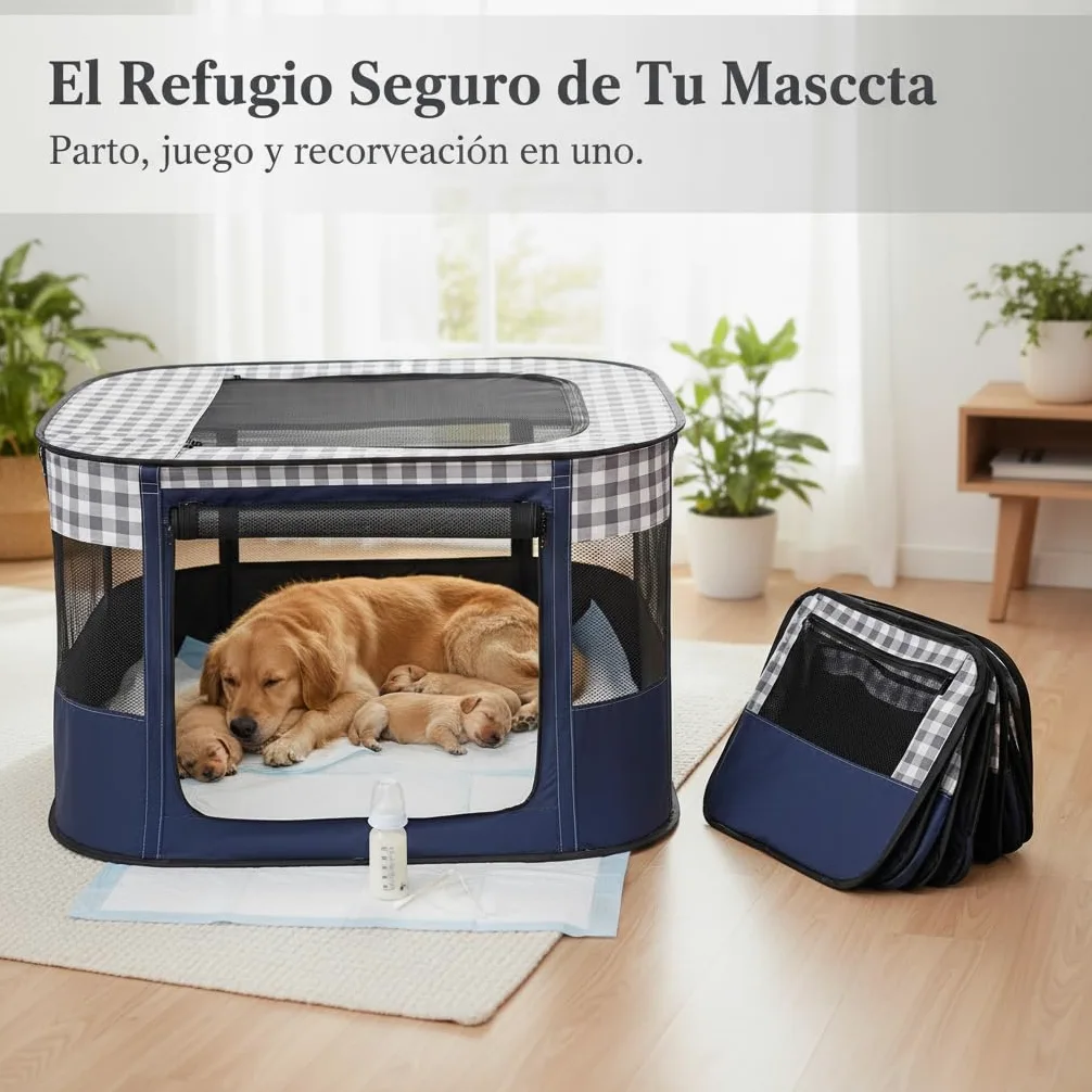Pieghevole per Animali, Box, size to 2 | Allattamento, Estivo Animali, Recupero Post-Parto, Per Proprietari Esigenti