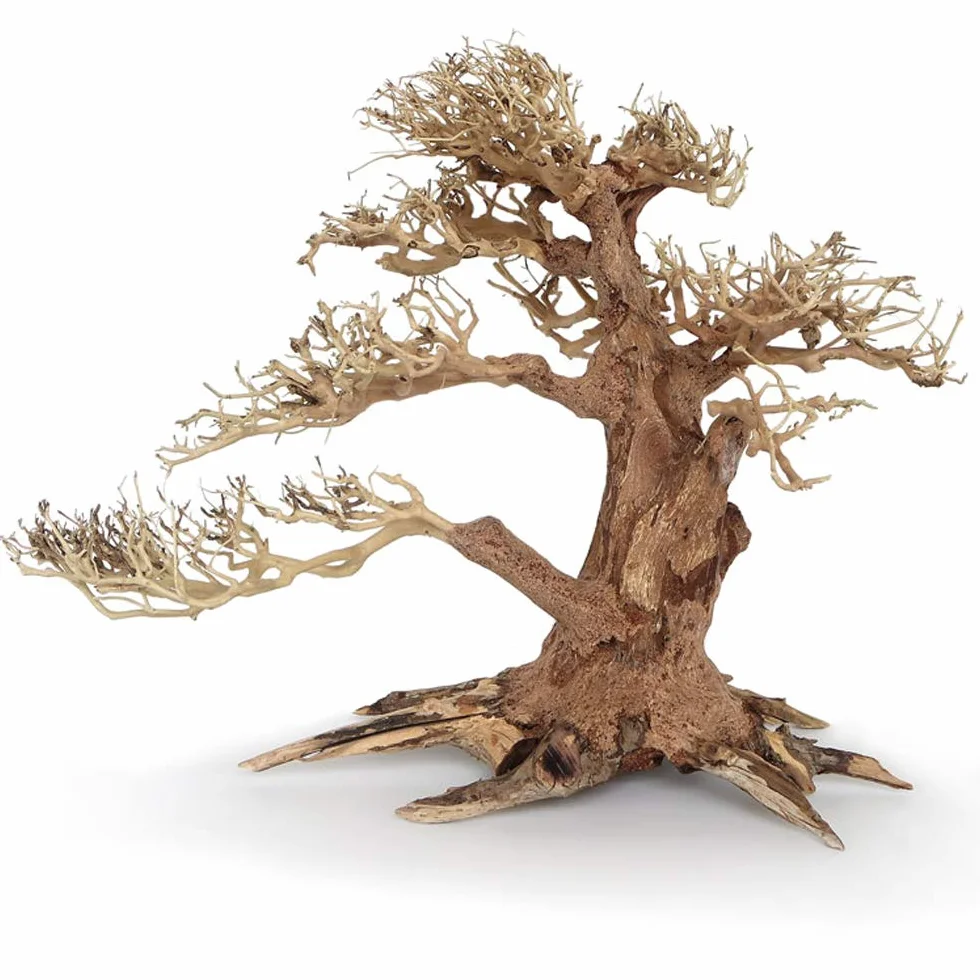 Amtra Legno Oriental Wind 4 M, ornamentale in legno per acquario fatto a mano, 30x13x23 cm
