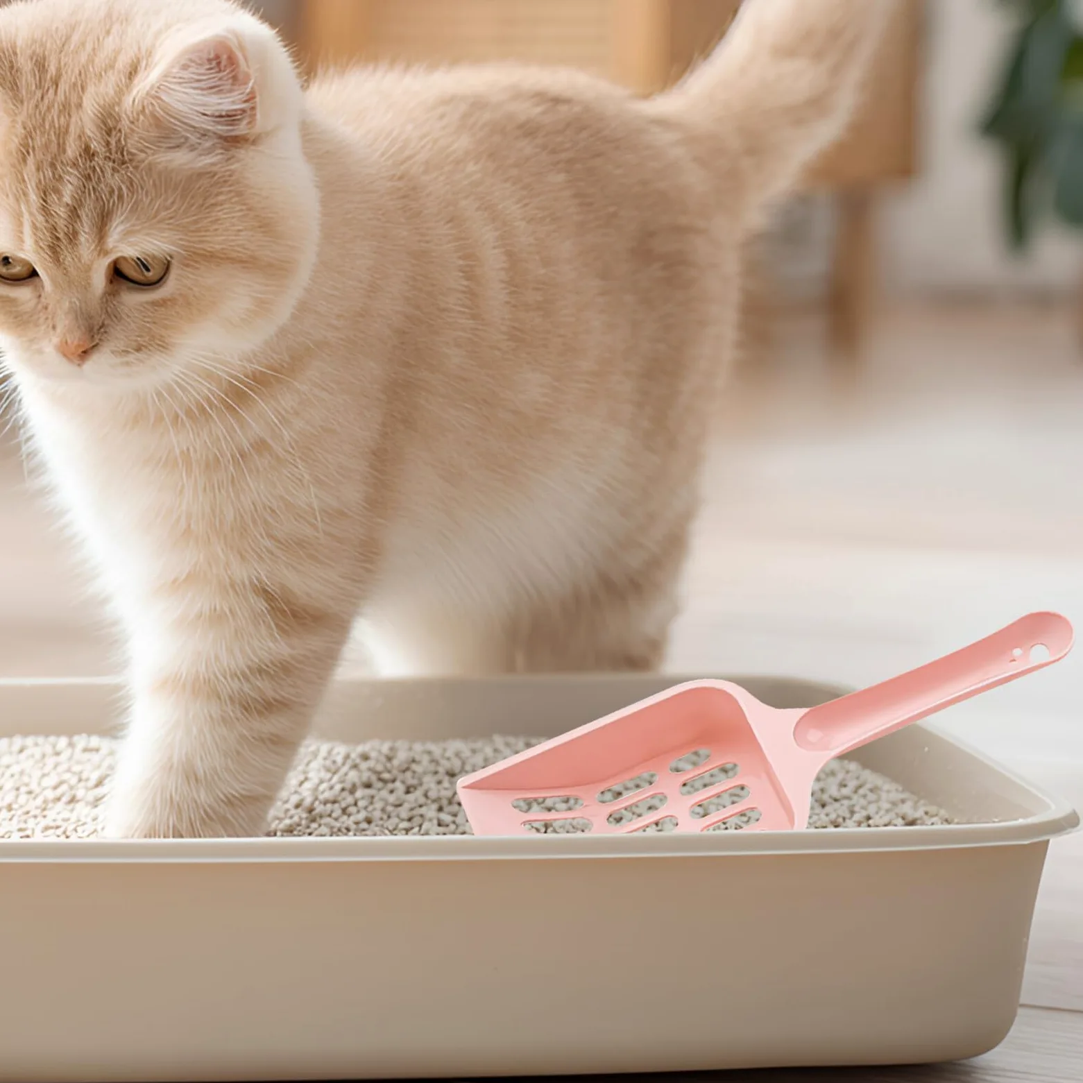 Palette per Lettiera per Gatti in Plastica Infrangibile Setaccio Fori Piccoli Piccola Paletta Leggera per Raccolta Escrementi Animali Domestici Set da 24 Pezzi Colorati per