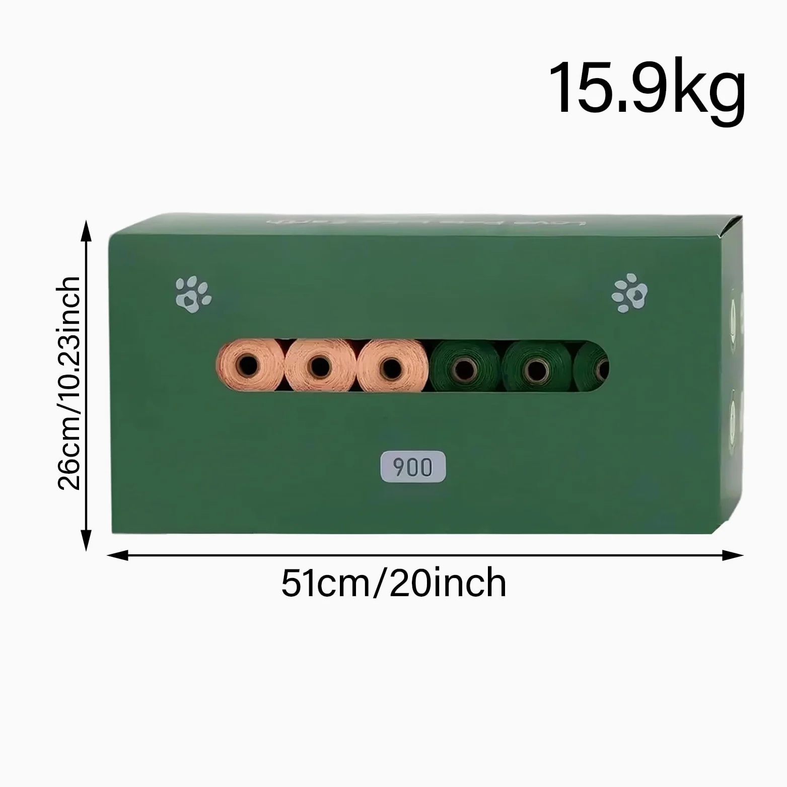 Sacchetti per Cani Distributore, Portasacchetti, Antigoccia, Inodore, | Sacchetti per escrementi animali Cuccioli, Gatti, Pannolini, Rifiuti, Passeggiate, Viaggi, Campeggio, Outdoor, Appar