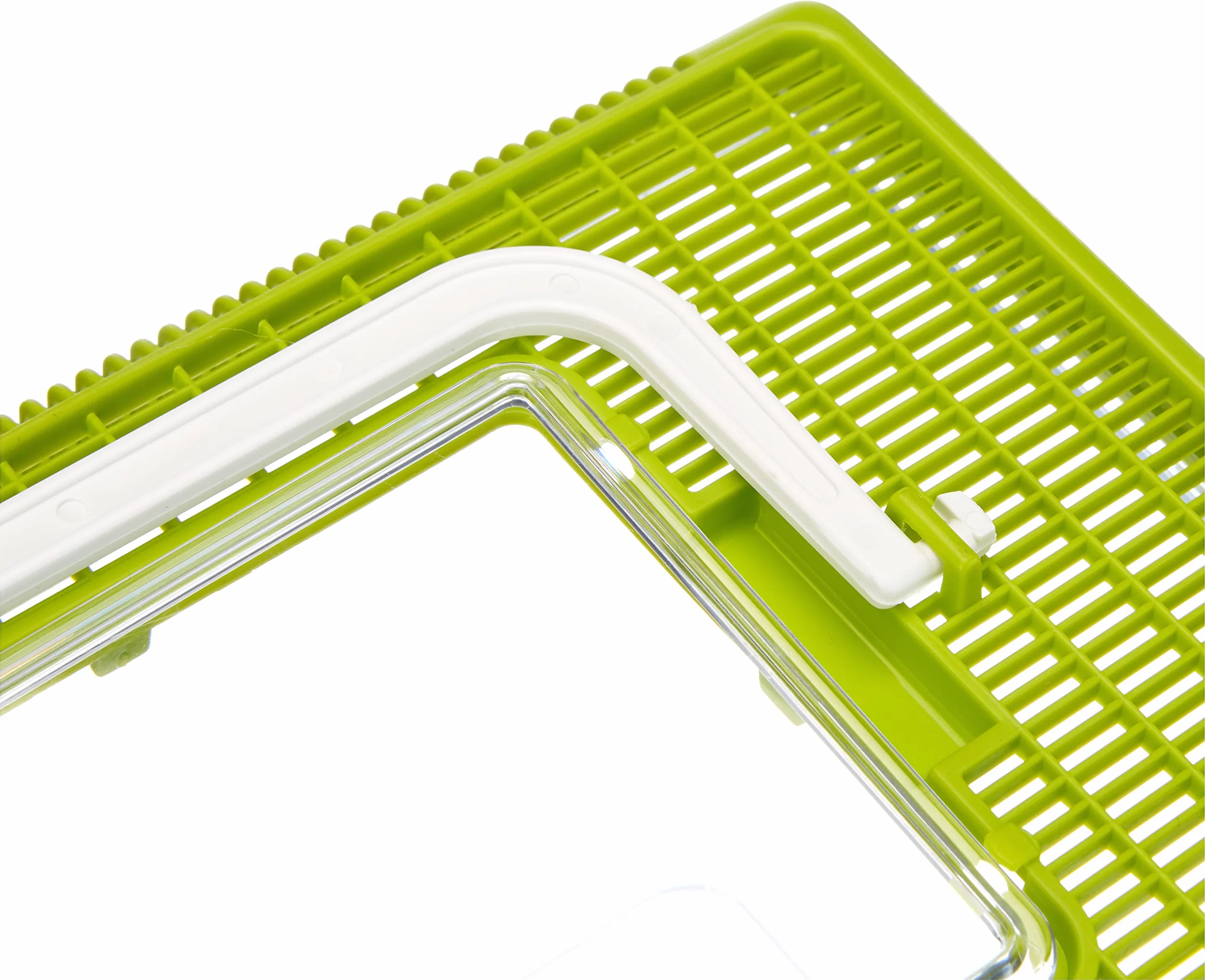 Ferplast Acquario in plastica per pesci GEO MEDIUM Vasca 2,5 L Contenitore per piccoli animali acquario terrario insetti tartarughe, Maniglia per facile trasporto, 23,2 x 15,3 x h 16,6 cm Verde