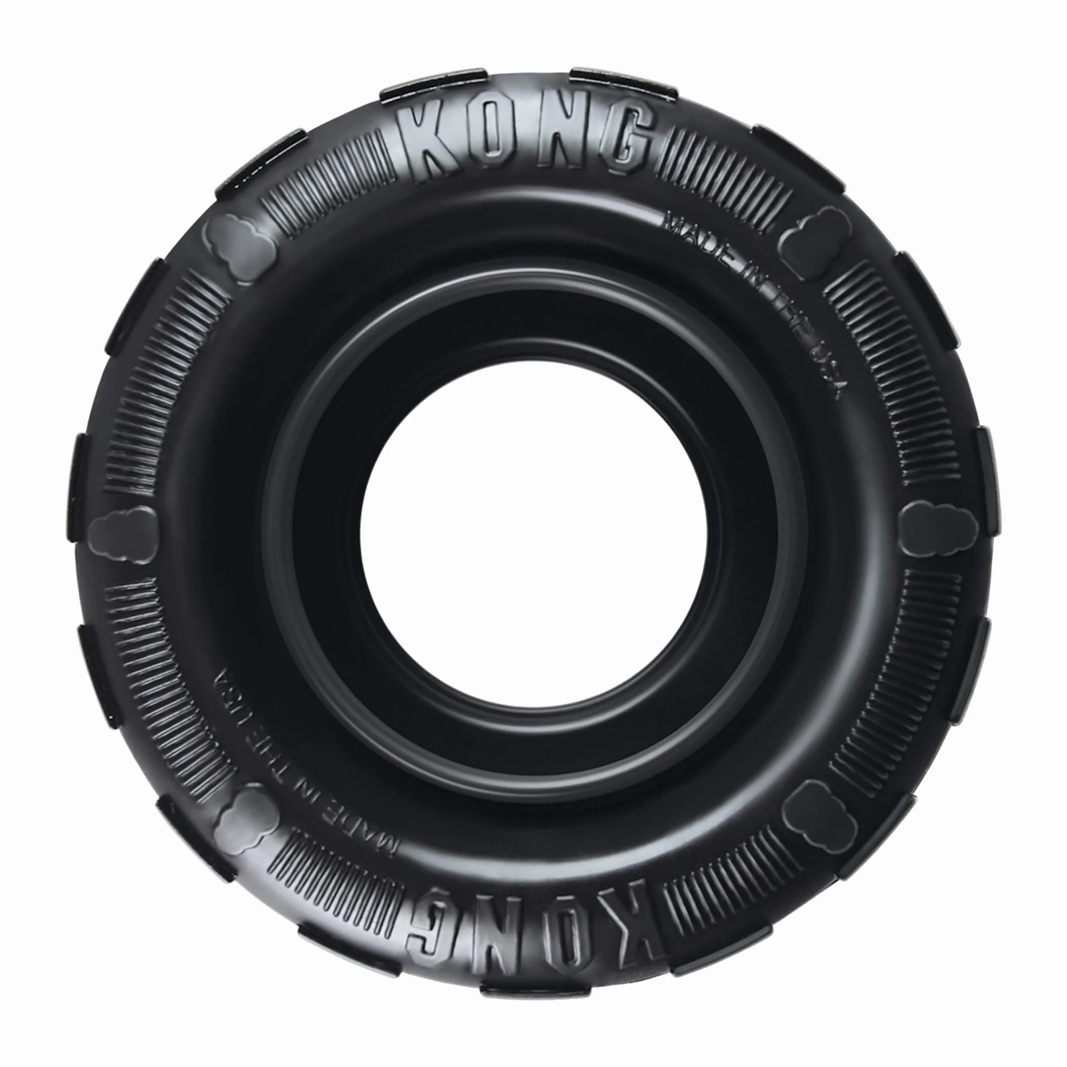 KONG Extreme Tires - Giocattolo per Cani in Gomma Naturale Durevole - Dispenser di Biscotti per Cani - Per Cani Di Taglia Media/Grande