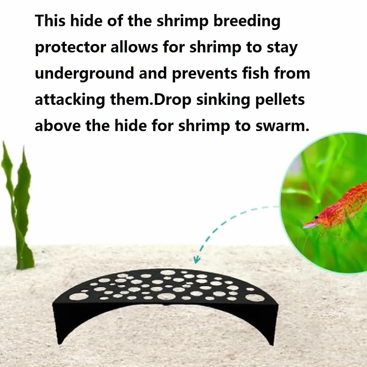 Tunnel per Acquario Grotta Gamberetti,Acquario Gamberetti Allevamento Cave,Accessori Decorazione per Acquari,Nascondiglio per Gamberetti E Piccoli Pesci per Acquario Grotta Tunnel E Gamberetti