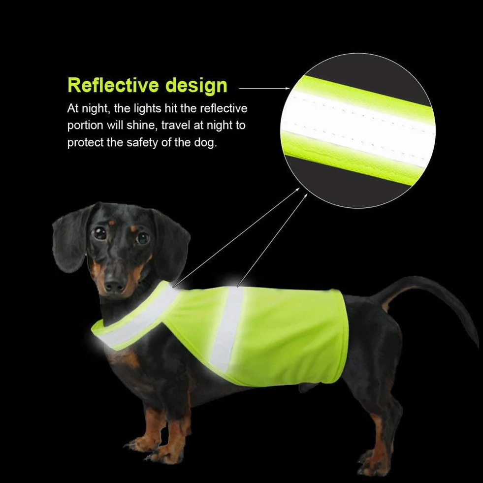 gilet fluorescente ad alta visibilità, per cani catarifrangente, offre una visibilità cruciale, aiutandoti a salvaguardare il tuo animale domestico da auto e incidenti da caccia, arancione L