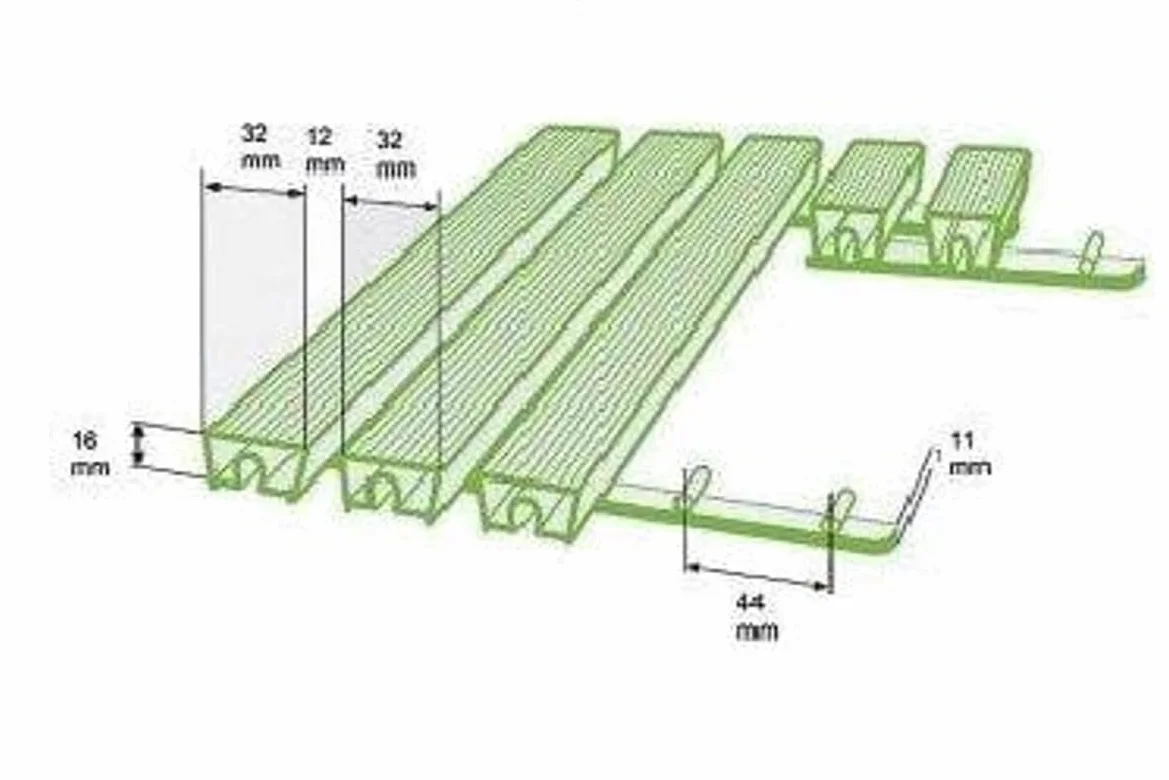 BARRA POSATOIO CM 200 PER FONDO GABBIA CONIGLI kit da 6 PZ