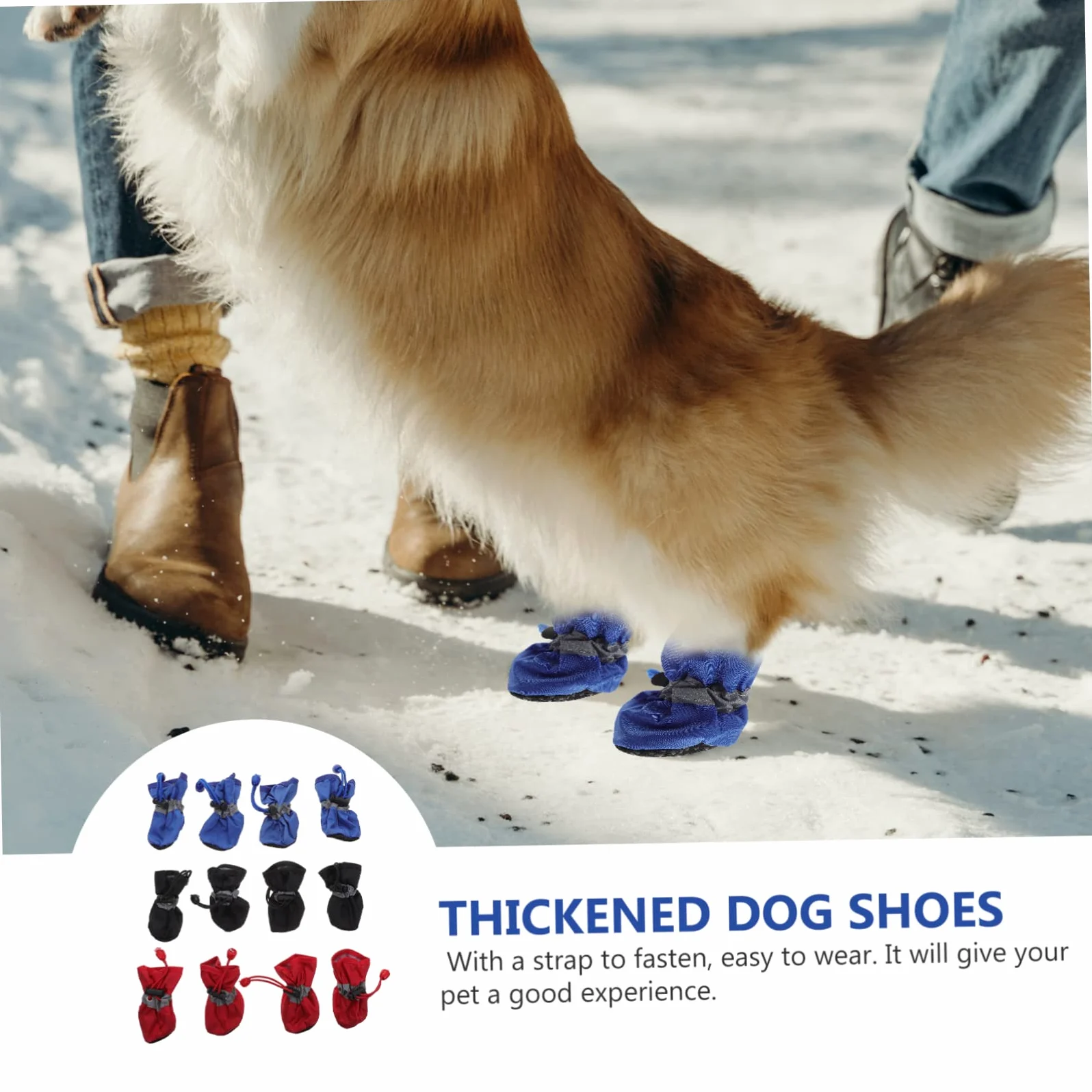 ABOOFAN 9 Set di Stivali da Pioggia per Cani Resistenti Allacqua per Esterni Facili da Indossare