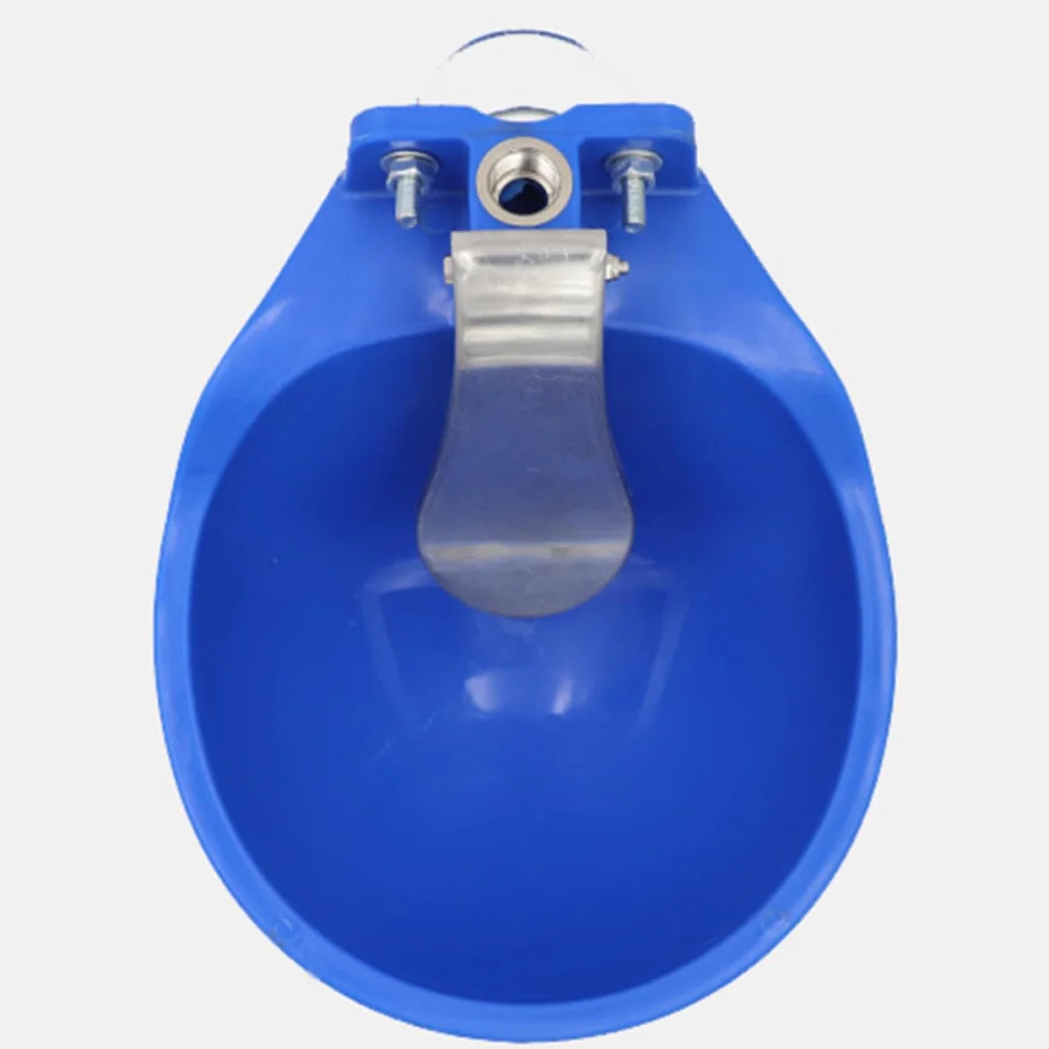 Abbeveratoio Grande in Plastica per Animali da Fattoria, Ciotola Blu Facile da Pulire, Con Livello Acqua Costante, Ideale per Cani e Bovini