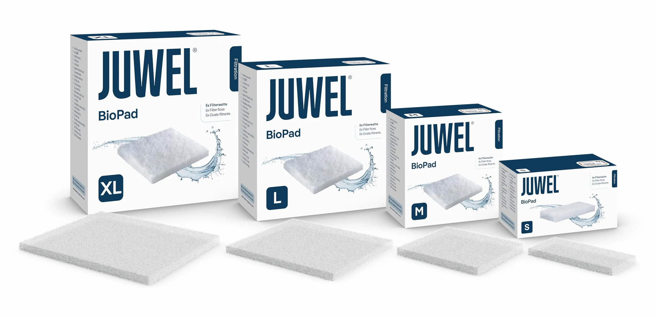 Juwel Ovatta filtrante Jumbo Bioflow 8.0, 1 confezione da 5 pz
