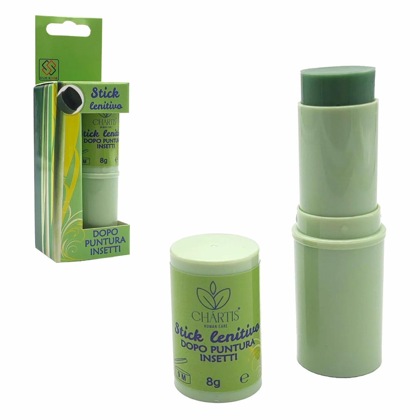 Stick 8g Dopopuntura Naturale - Sollievo Immediato da Prurito e Rossore per Punture di Zanzare, Vespe, Api, Zecche, Pulci, Meduse - Boraggine, Cera d'Api, Olio di Oliva