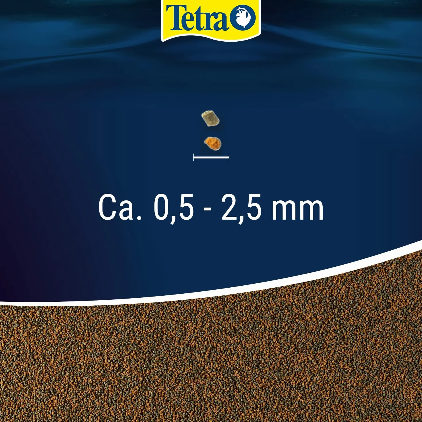 Tetra Cichlid Granules - Miscela di cibo principale con 2 granuli diversi per ciclidi di medie dimensioni, lattina da 500 ml