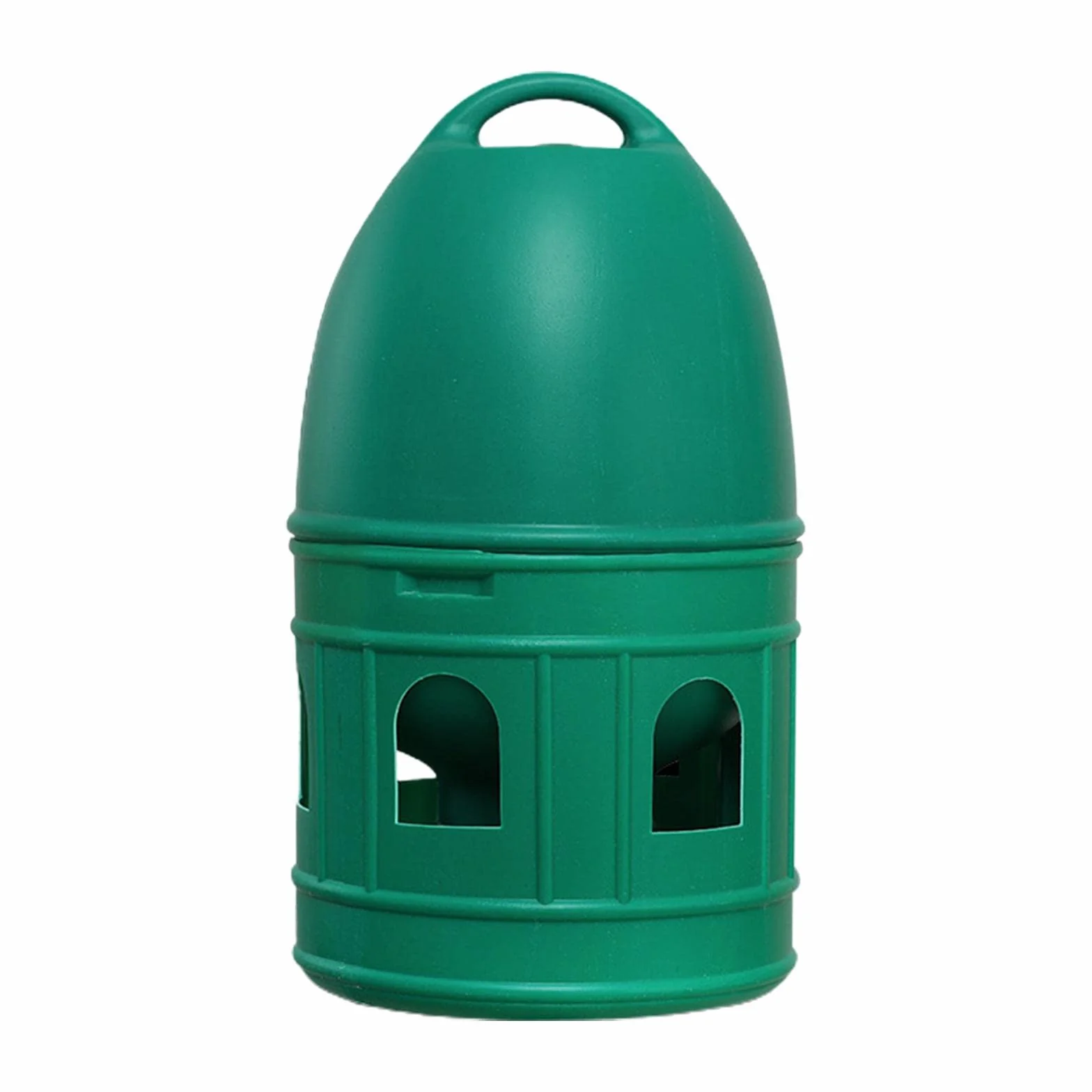 predolo Abbeveratoio per Uccelli/Anatra Pollo Quaglia Distributore d'Acqua Alimentatore Automatico con Manico sospeso/Abbeveratoio di Grande capacità, Verde 5L