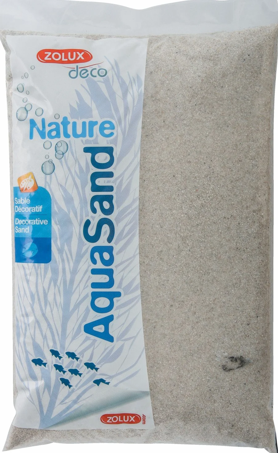 Zolux Ghiaia Naturale per Acquario al Quarzo fine da 0,3 a 1,2 mm di granulometria 5 kg