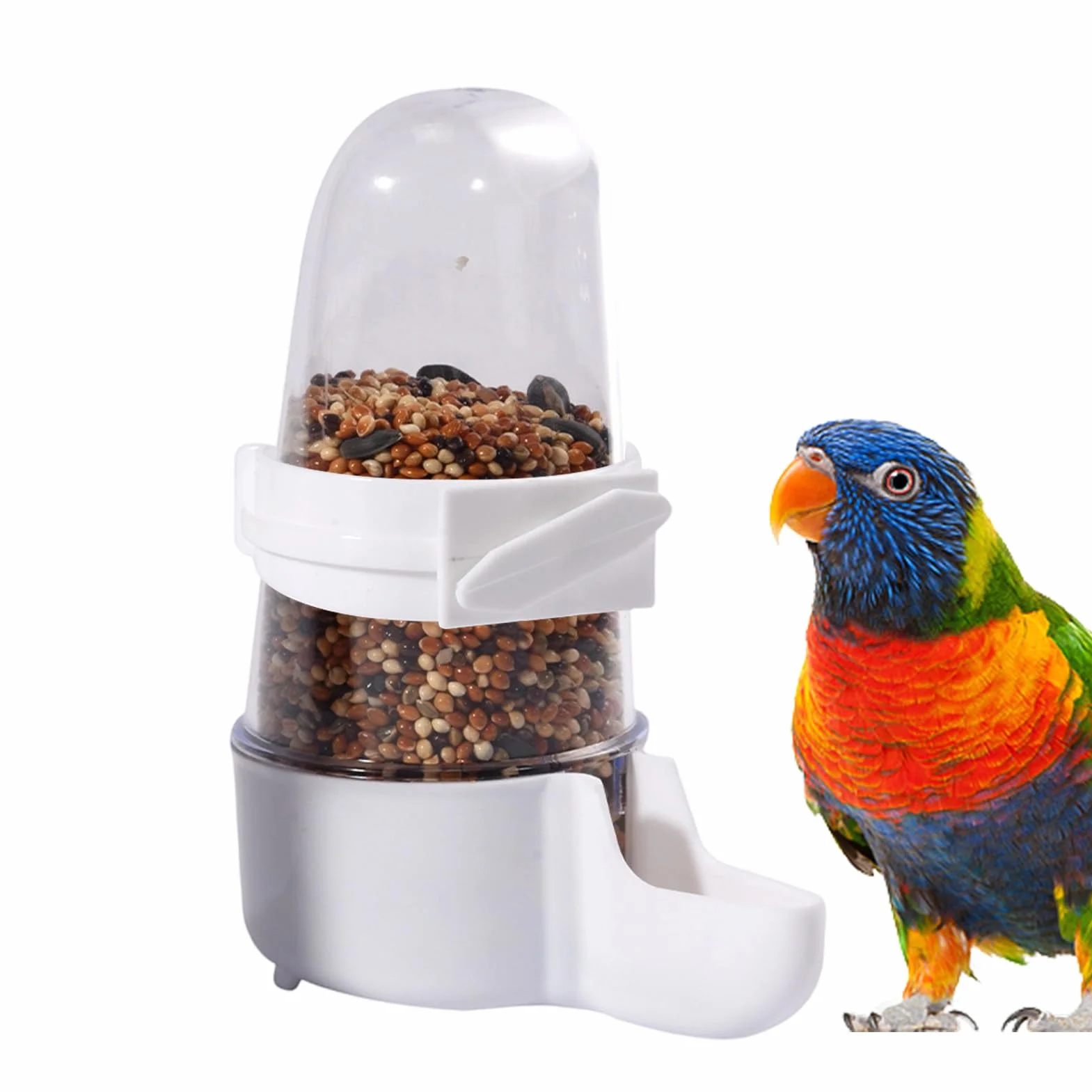 Abbeveratoio automatico per gabbia | Automatico per gabbia senza ingombri | Abbeveratoio e distributore d'acqua per animali domestici come pappagalli parrocchetti Canarini Agapornis Carlini