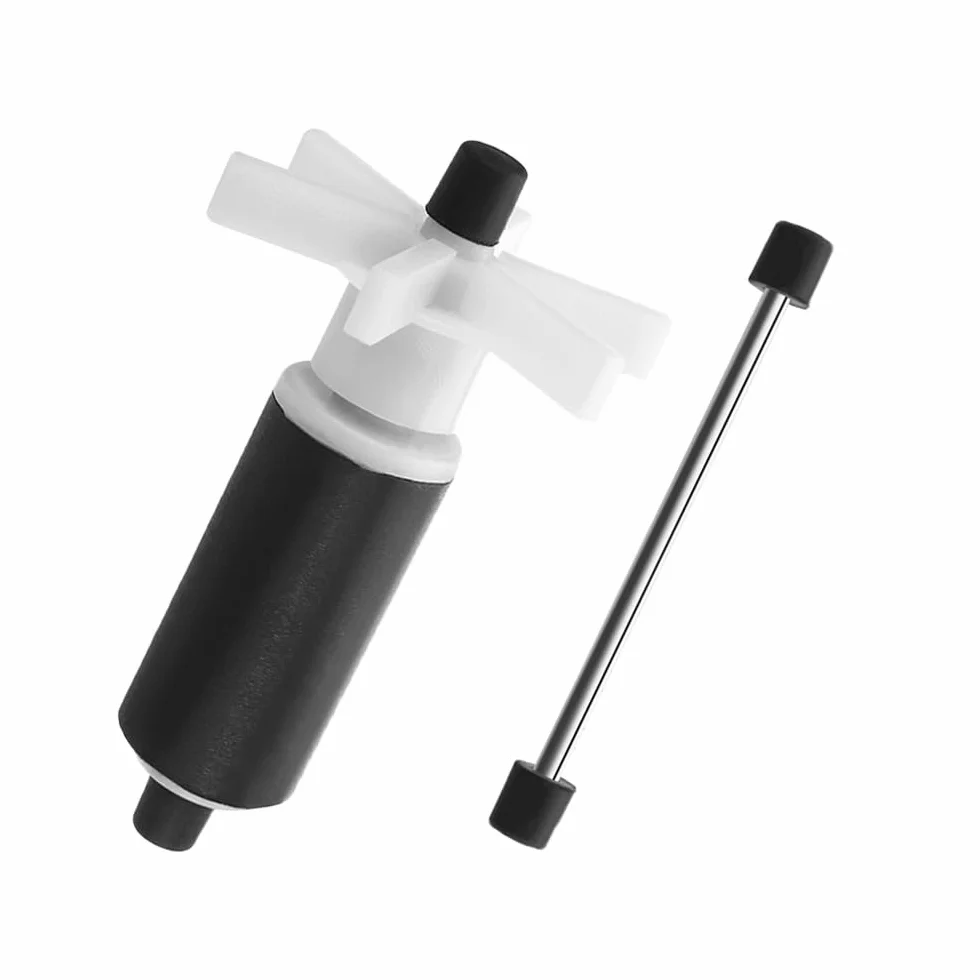Set di 2 turbine per rotore per pompa sommergibile, turbina per pompa dell'acqua, guarnizione libera, filtro magnetico ad alta efficienza, turbina per rotore dell'acquario, resistente all'usura e a