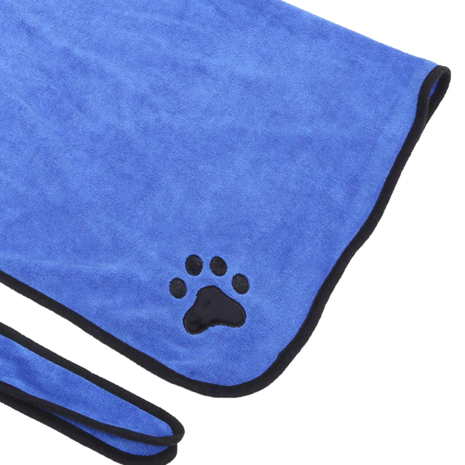 Accappatoio per animali in fibra con cintura, asciugamano per (XL) | Accappatoio per cani con cappuccio, realizzato in tessuto di fibra assorbente, dotato di cintura regolabile e chiusura al