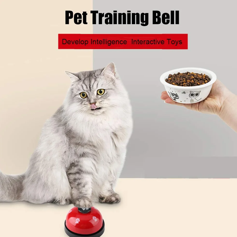 Campanello per Addestramento del Cane, Campanello per Cani Campana per Animale Addestramento Premendo Campana per Chiamata(Rosso)