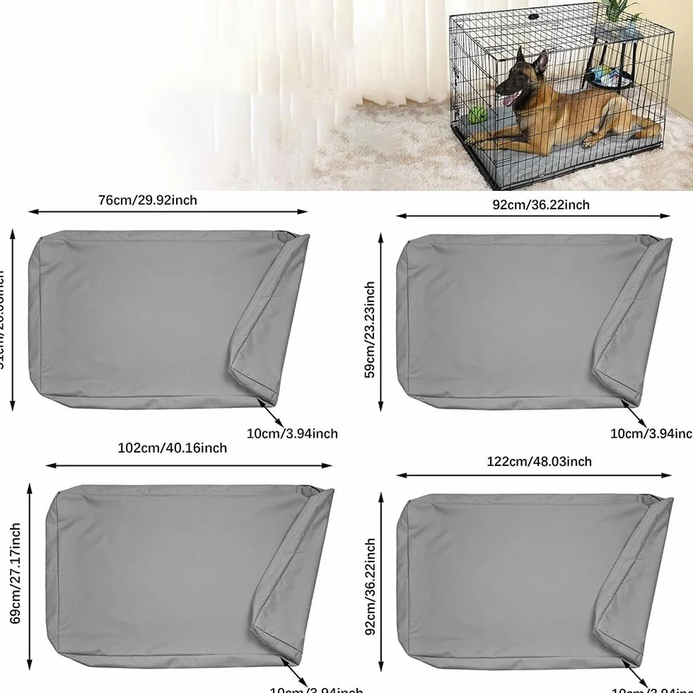 Coprisedili per cucce per cani, 102 × 69×10cm, Copriletto per Animali Domestici, Fodera per Cuscino E Tappetino per Gatti E Cani, di Ricambio, Impermeabile, Lavabile, Rimovibile (L:102*69*10cm)
