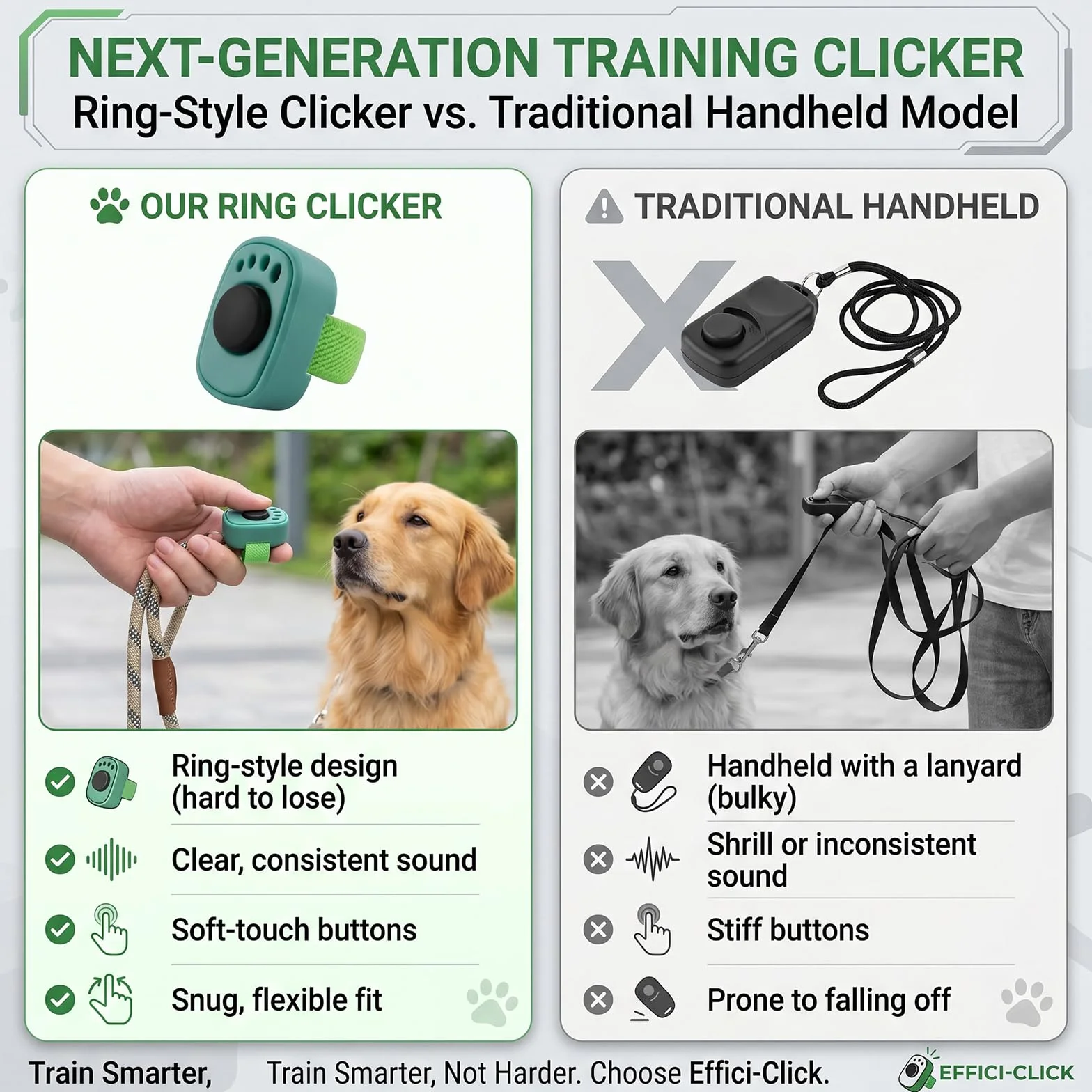 Set 4 Clicker Addestramento Cane, Accessorio Pratico Educazione Cane, Clicker Anello Dito per Educazione Cane, Accessorio Cane Clicker Anello per Cani Gatti Cavalli Addestramento