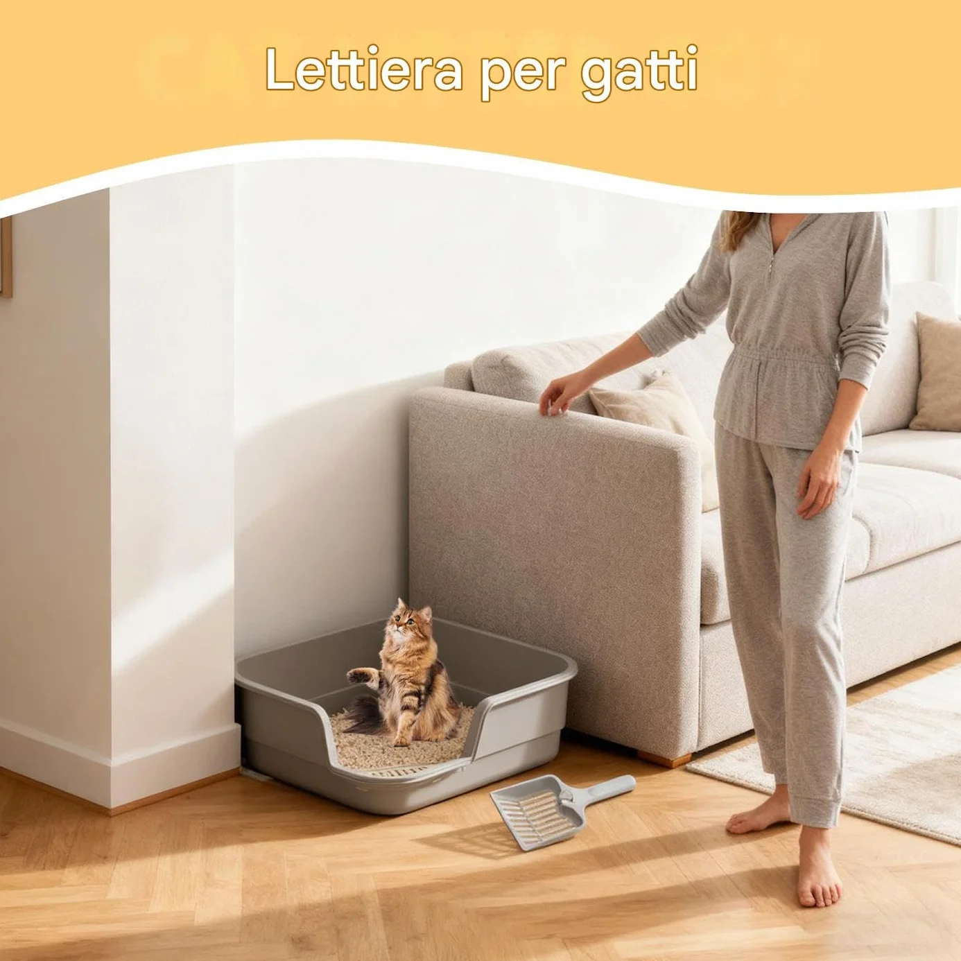 Vaschetta Per Gatti,Antischizzi Fianchi Alti | Lettiera Antischizzi Per Gatti - Per Animali Anziani Cuccioli Interno Casa Ufficio Dormitorio Appartamento Hotel Fattoria Soggiorno