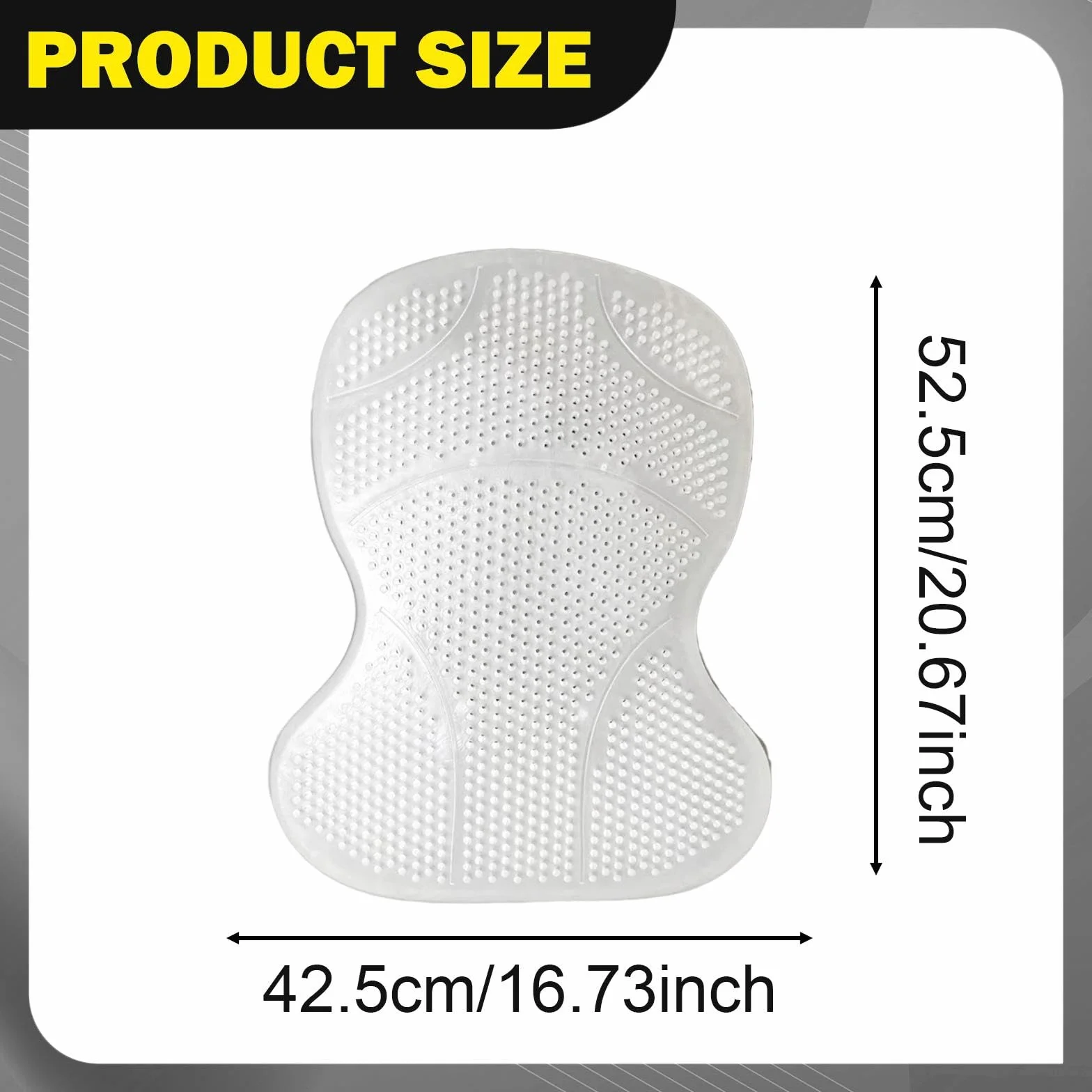 harayaa Sottosella Cavallo Ammortizzante in Gel Silicone Pad Antiscivolo Equitazione Traspirabilità Elevata per Passeggiate Trail Universale per Selle, Bianco Chiaro