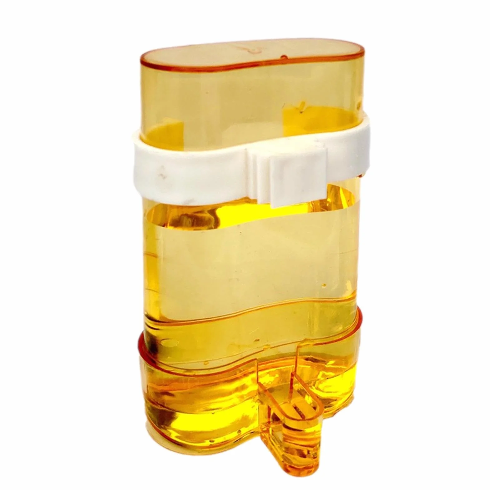 Distributore di Acqua per Uccelli, igienico, Trasparente, Automatico, 200 ml, per Pappagalli, Fringuelli, Calopsiti