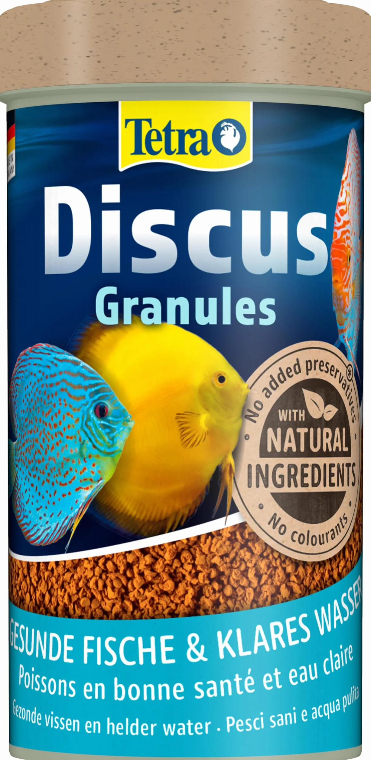 Tetra Discus Granules - Mangime per tutti i pesci disco, favorisce la salute, il colore e la crescita, lattina da 250 ml