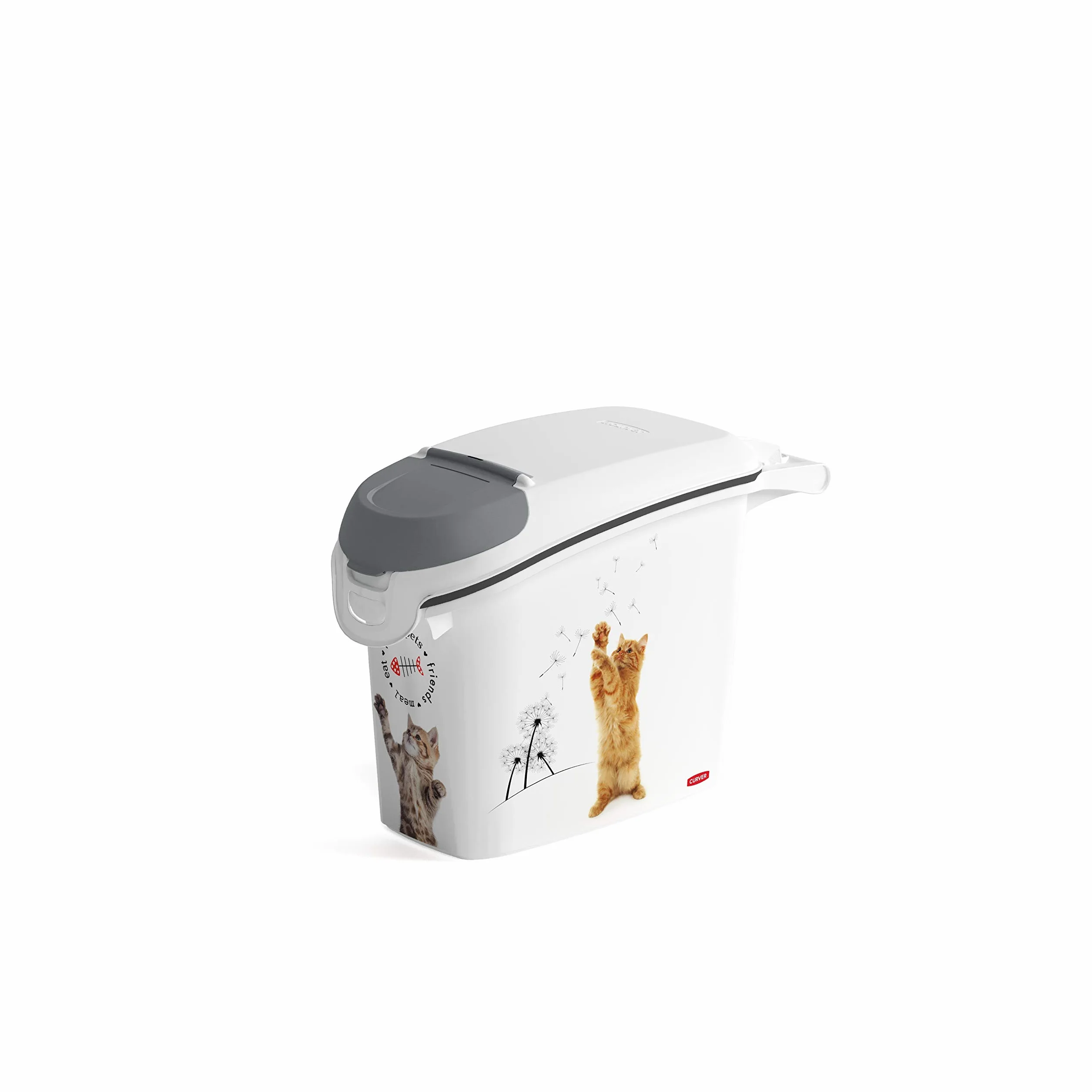 Curver Contenitore per Alimenti da 6 kg per Gatto, 15 L, Bianco, 23 x 50 x 36 cm