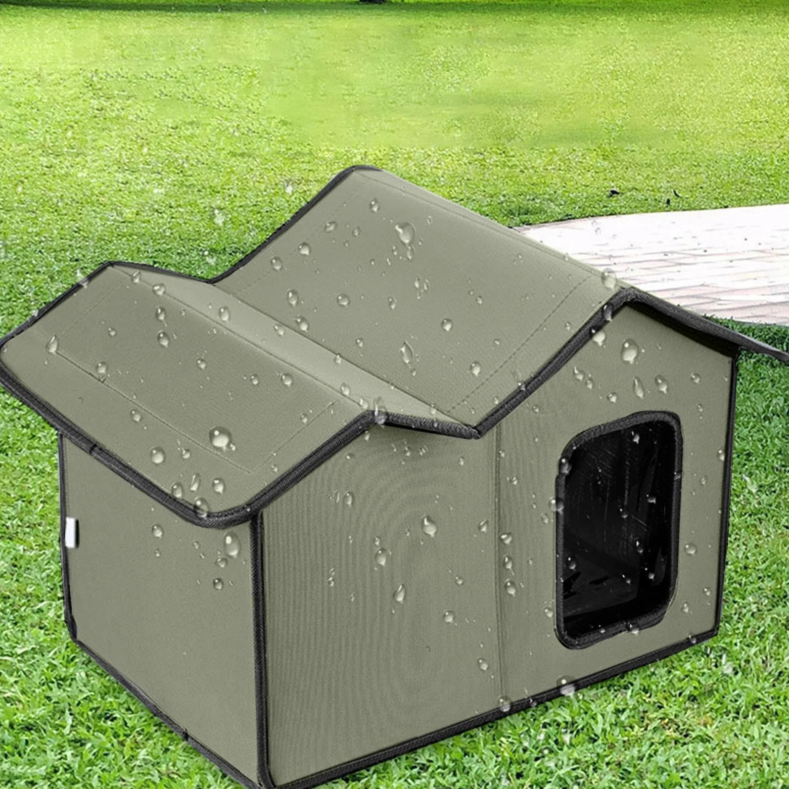 Casetta Per Gatti Da Esterno Rifugio Temporaneo Impermeabile Animali | Rifugio Esterno Per Gatti Giardino Balcone Patio Inverno Campeggio Gatti