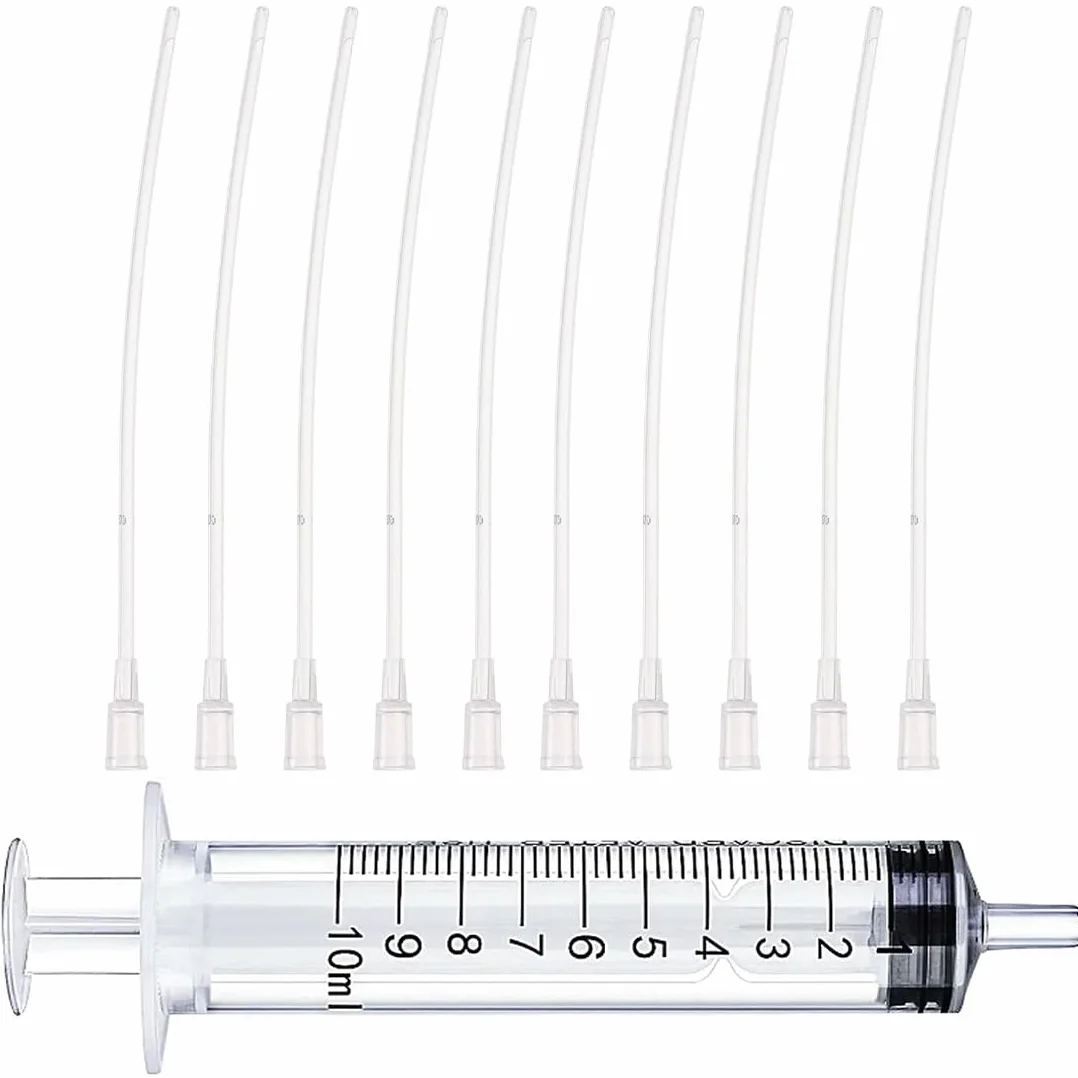10 Pz Alimentatore Pappagalli, Inclusa 1 Siringa da 10 ml, Uccelli Alimentazione Tubi Veloce Alimentazione Tubo per Bambino Pet Uccelli