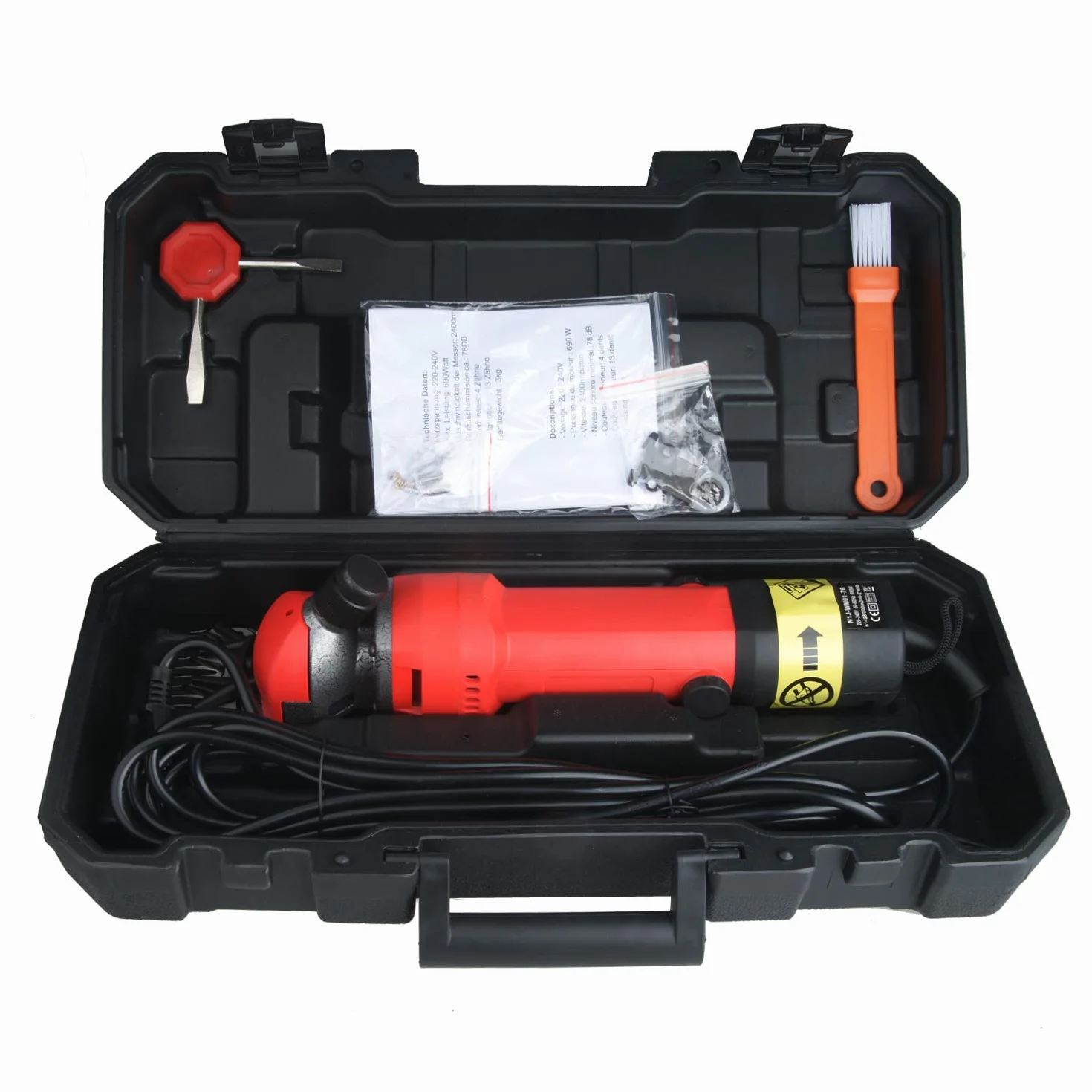 Vinteky 690W Tosatrice elettrica Professionale per Cavalli, Tosatura per Pecore Efficiente Risparmio di Lavoro (Rosso)
