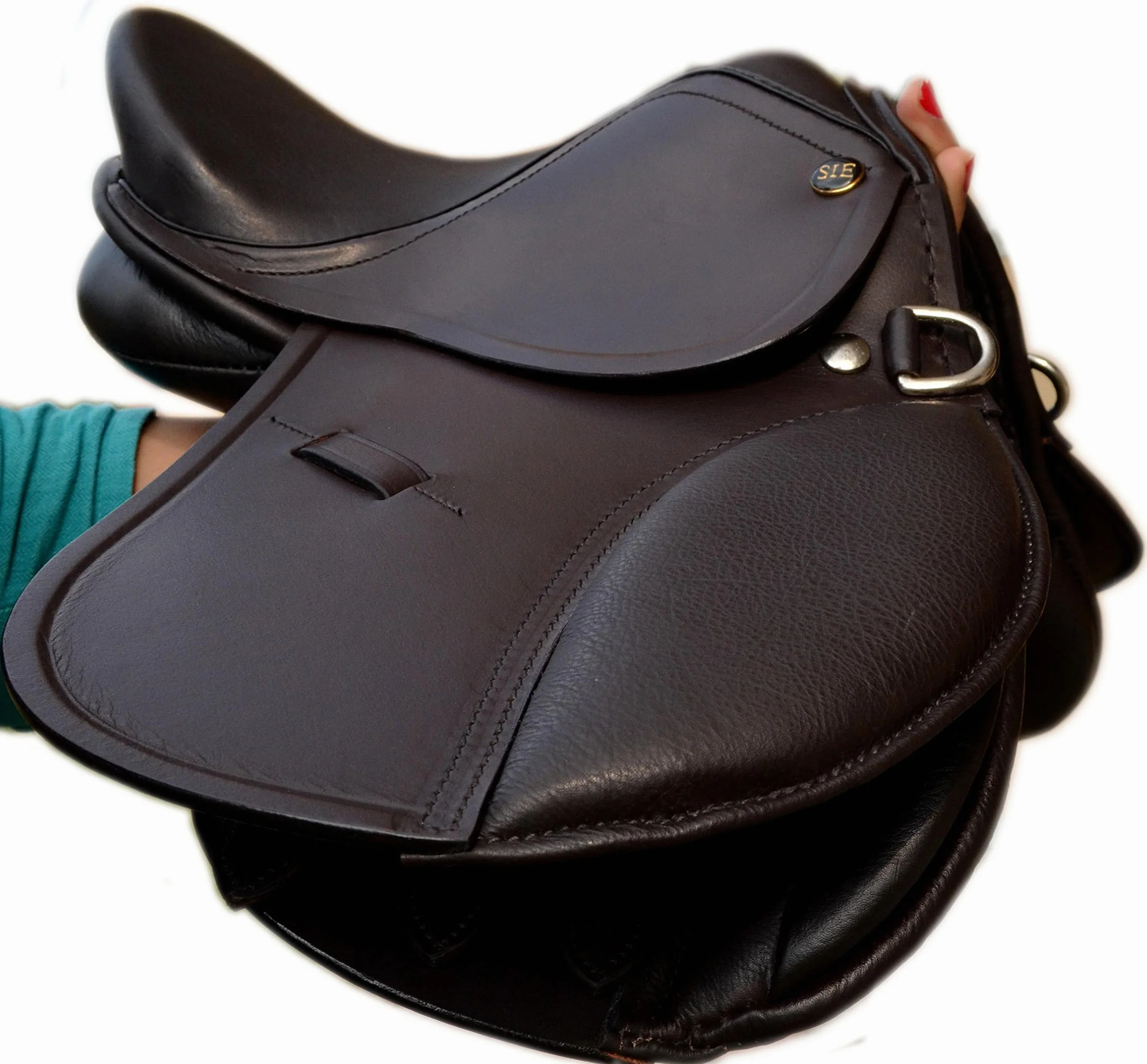 Small Kids Enlgish 10'' And 12'' Leather Jumping Saddles