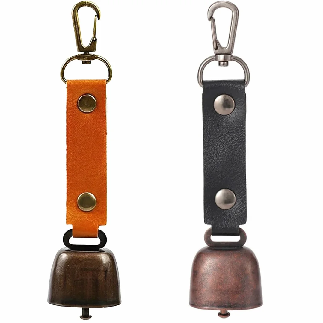 2 Pezzi Vintage Campanaccio Mucca Escursionismo Campana Campana Dell'Orso Escursione Campane Campanelli Per Animali Domestici Per Escursioni All'Aperto, Ciondoli Per Zaini, Collane Di Animali