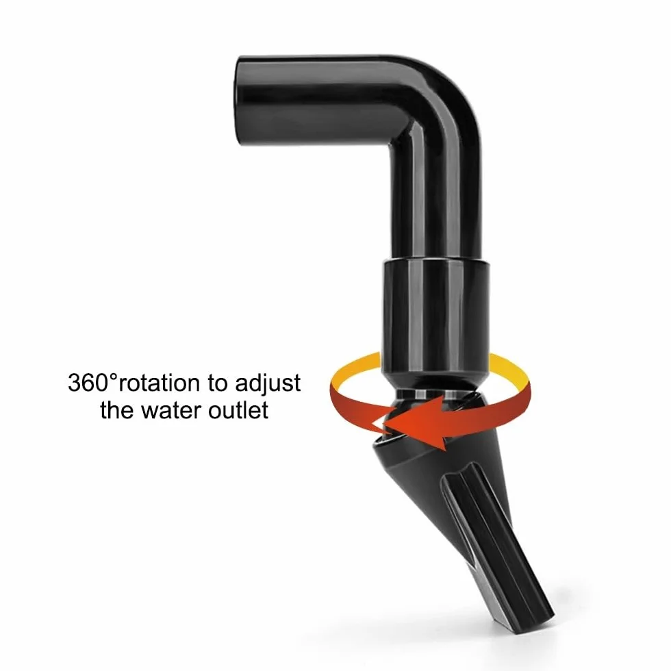 DONGKER Ugello a Becco Anatra per Acquario,3 Pezzi Adattatore Rotante a 360 ° per Tubo Uscita Acqua da Acquari