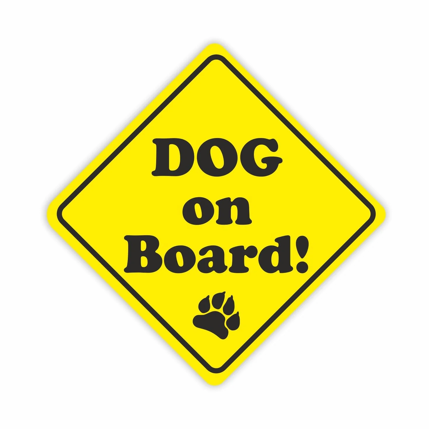 iSecur Adesivo per auto Dog on Board I 11 cm di altezza, adesivo per cani I proprietari di cani I resistente alle intemperie I kfz317