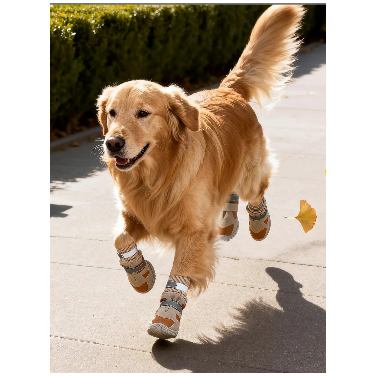 Di 4 protezioni per zampe di cane ispessite antiscivolo suola interna in pile stivali per cani scarpe in peluche per passeggiate escursioni scarpe peluche